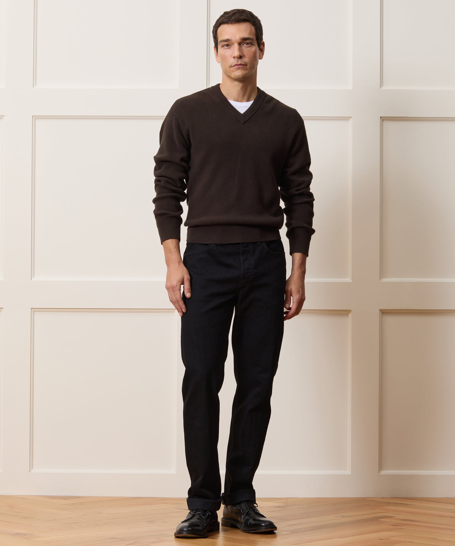 Relaxed Beechwood V-Neck Sweater - Image 3