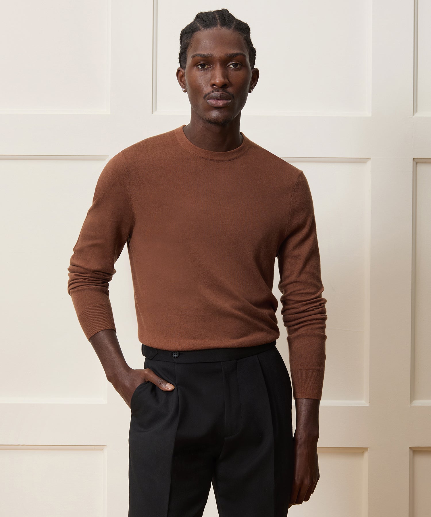 Silk-Cashmere Crewneck Sweater - Image 2