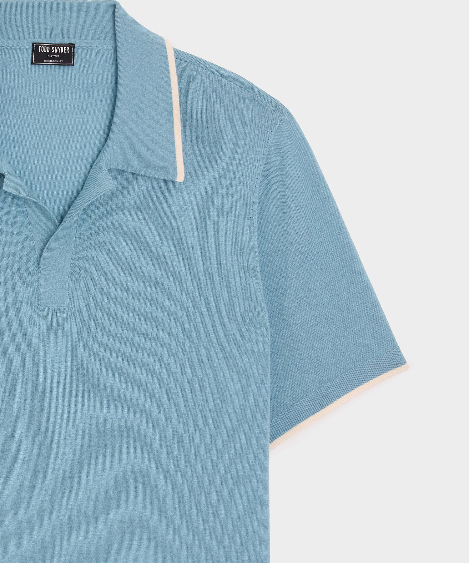 Silk-Cashmere Tipped Montauk Sweater Polo - Image 6
