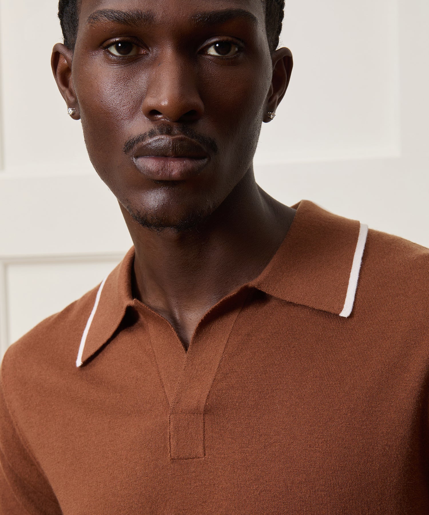 Silk-Cashmere Tipped Montauk Sweater Polo - Image 4