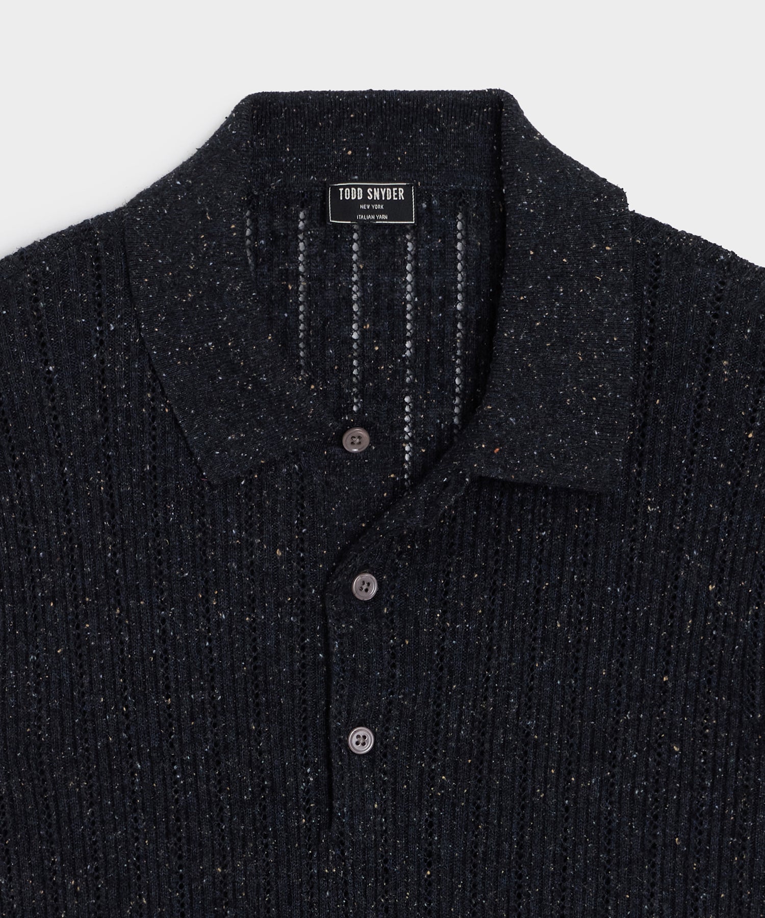 Textured Wool Sweater Polo - Image 6