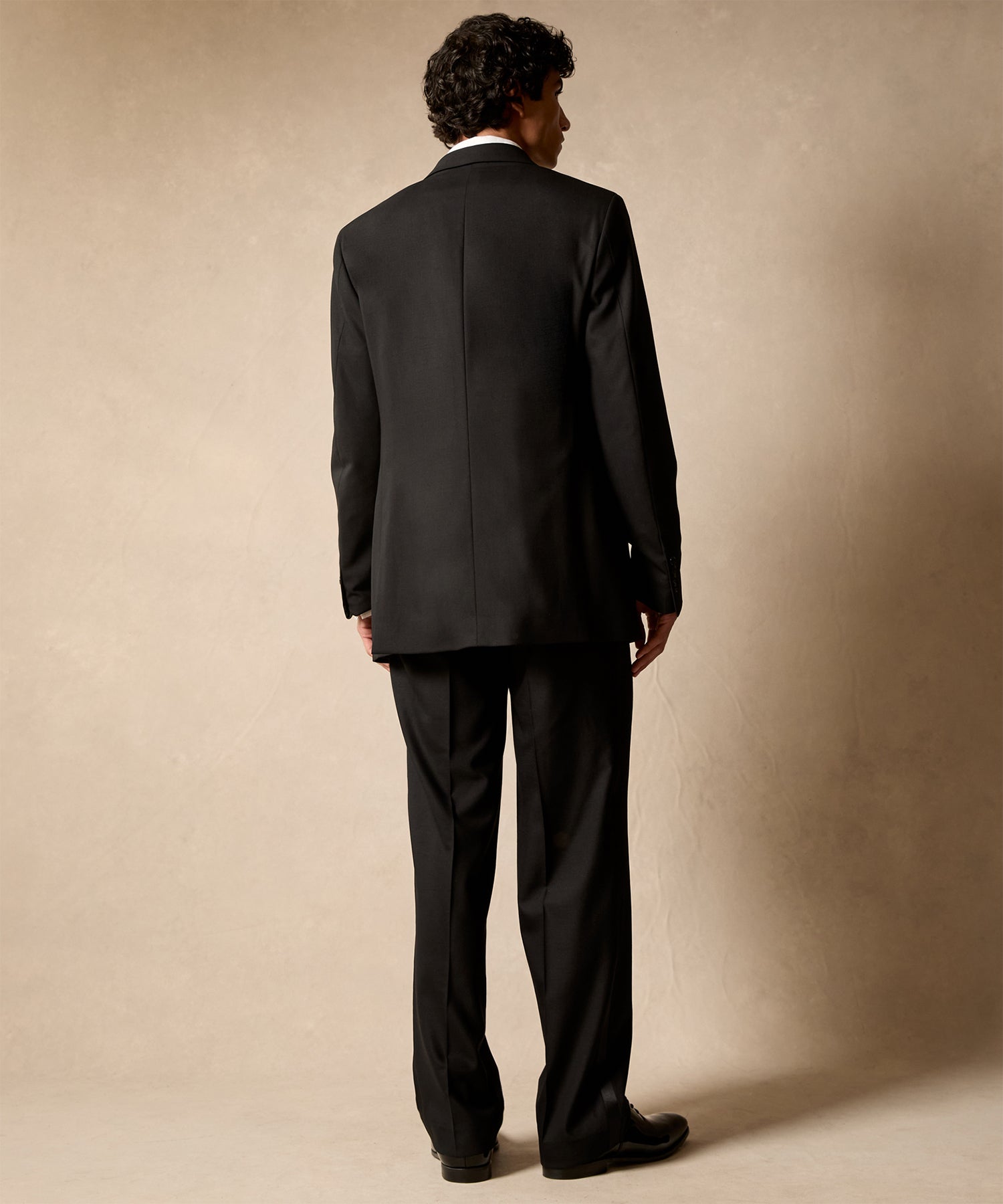 Italian Wool Double-Breasted Tuxedo Jacket - Image 5