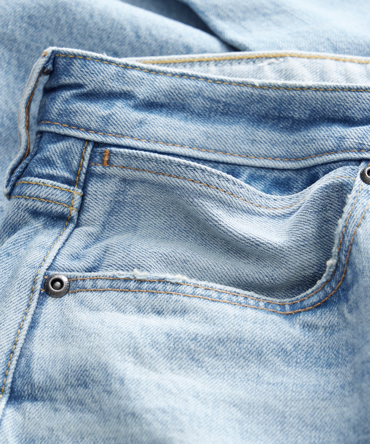 Slim Japanese Selvedge Stretch Jean in Light Indigo - Image 5