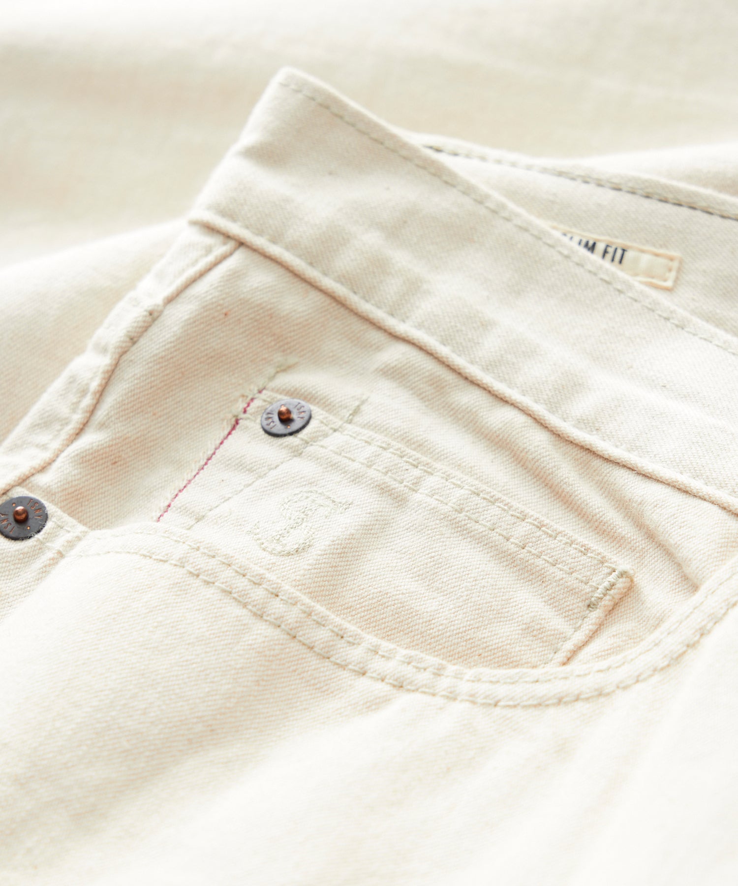 Straight Fit Lightweight Japanese Selvedge Jean in Canvas - Image 6