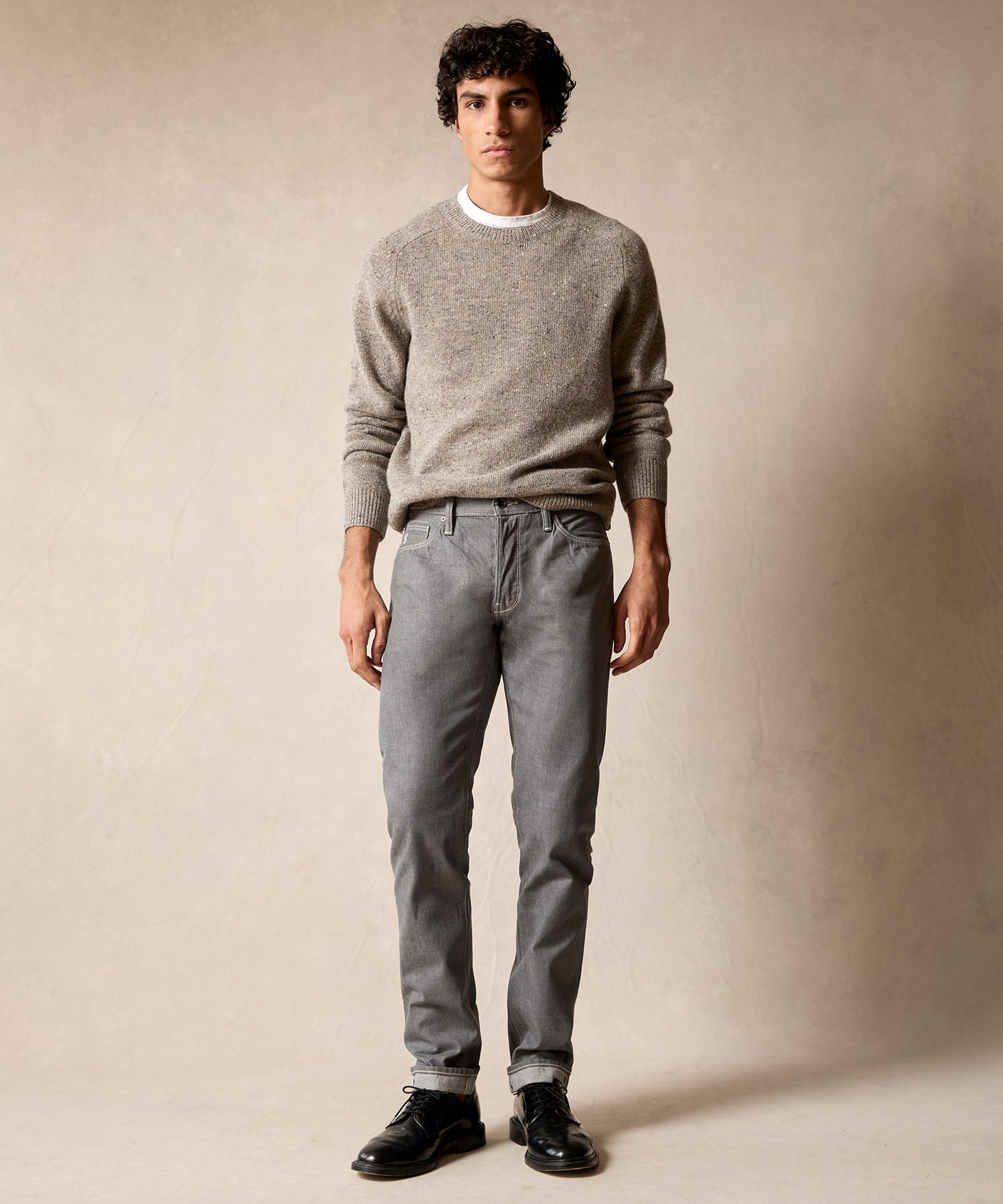 Slim Lightweight Japanese Selvedge Jean in Light Charcoal - Image 2