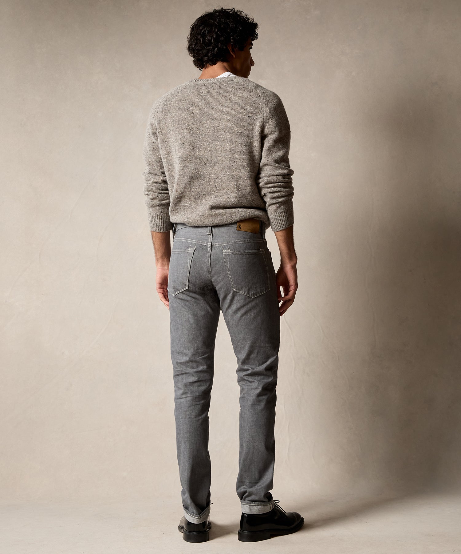 Slim Lightweight Japanese Selvedge Jean in Light Charcoal - Image 3