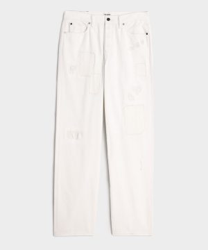 Relaxed Selvedge Jean in Distressed White
