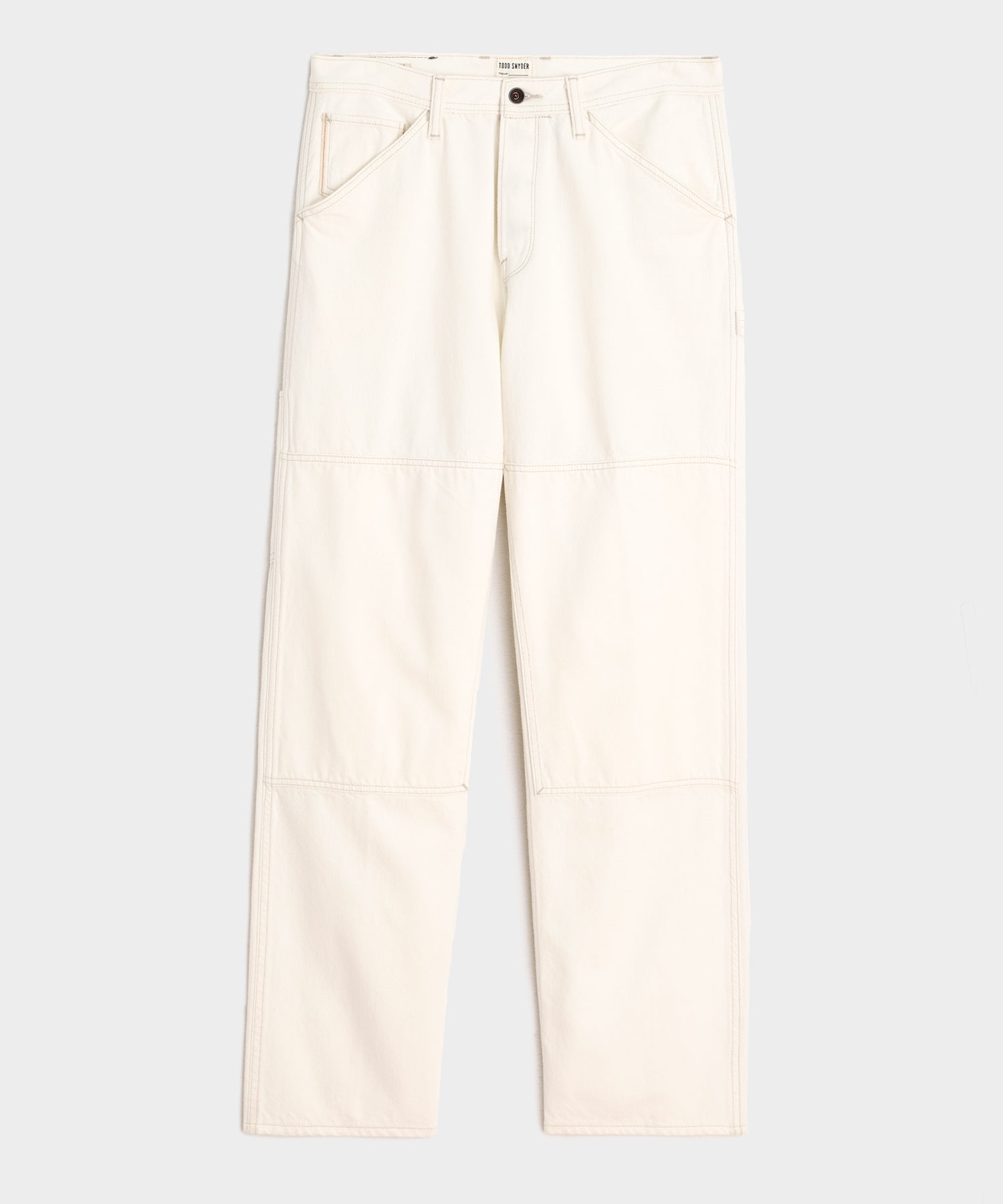 Relaxed Selvedge Carpenter Jean in White