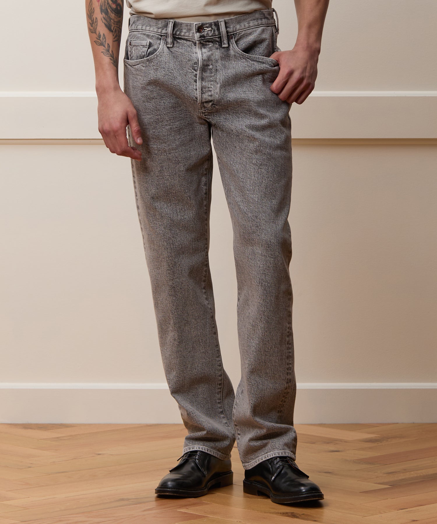 Straight Fit Selvedge Jean - Image 2
