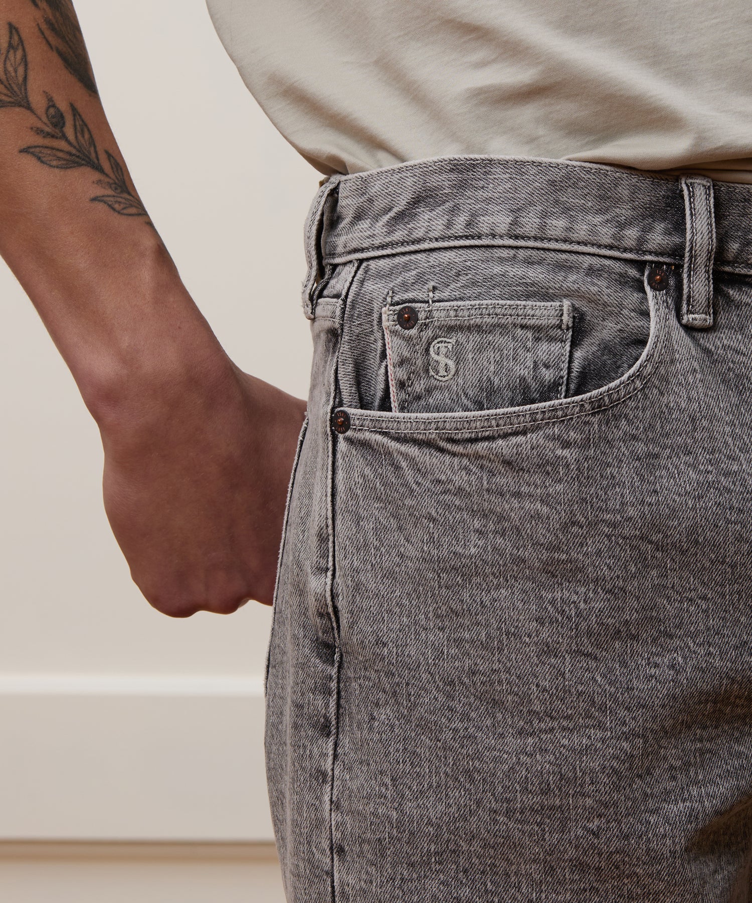 Straight Fit Selvedge Jean - Image 5