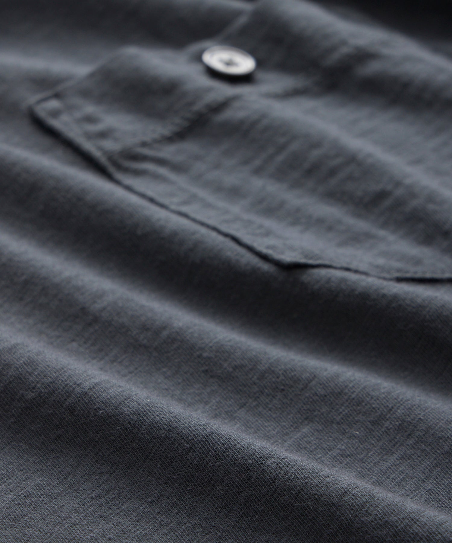 Made in L.A. Homespun Slub Pocket Tee in Railings - Image 3