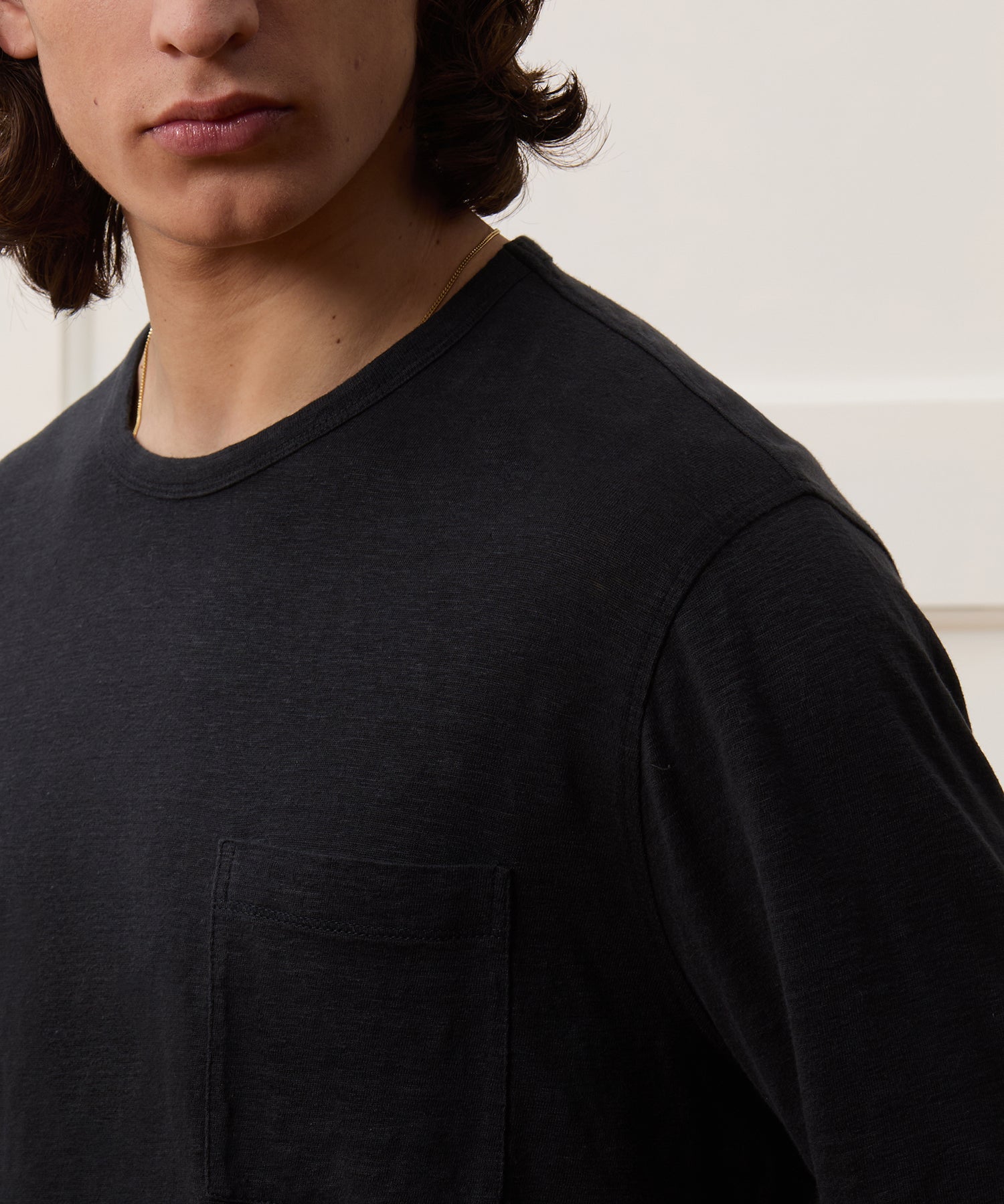 Linen Jersey Pocket Tee - Image 4