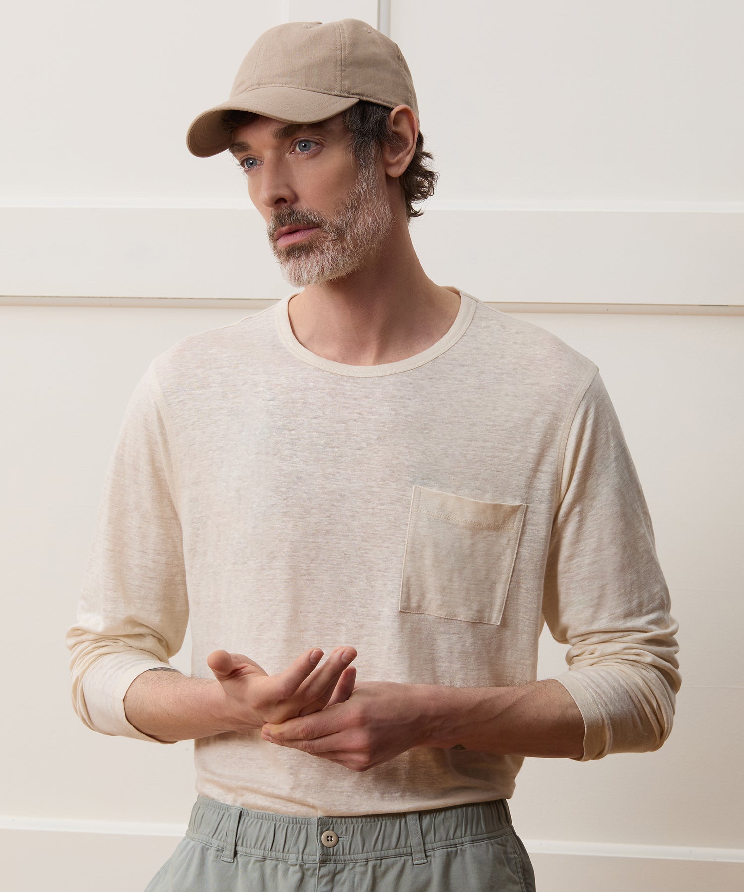 Linen Jersey Pocket Tee - Image 2