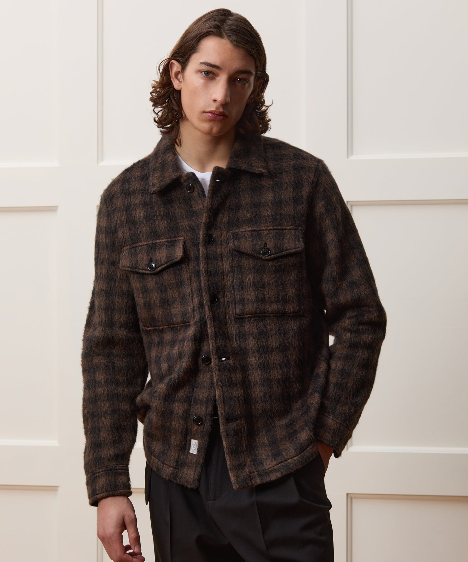 Buffalo Check Mohair Overshirt - Image 2