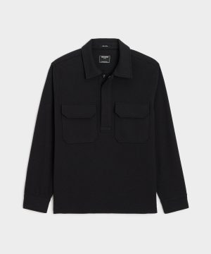Knit Military Popover