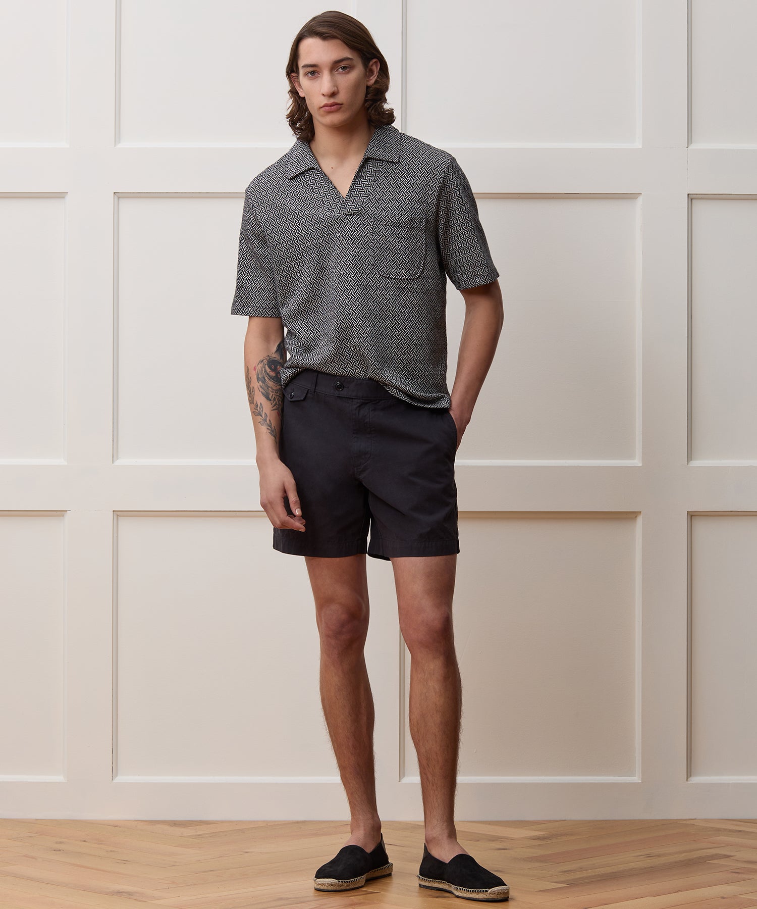 Relaxed Linen-Cotton Pocket Polo - Image 3