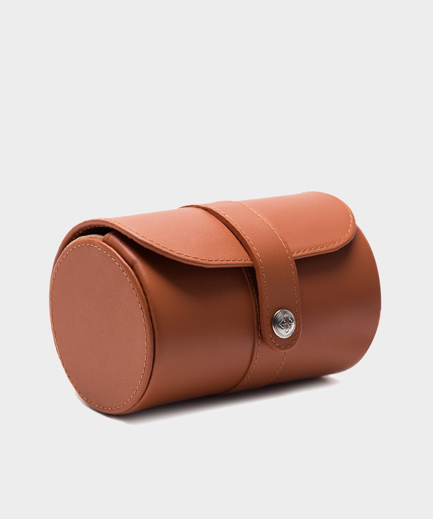 Ettinger Double Watch Roll in Tan Leather - Image 3