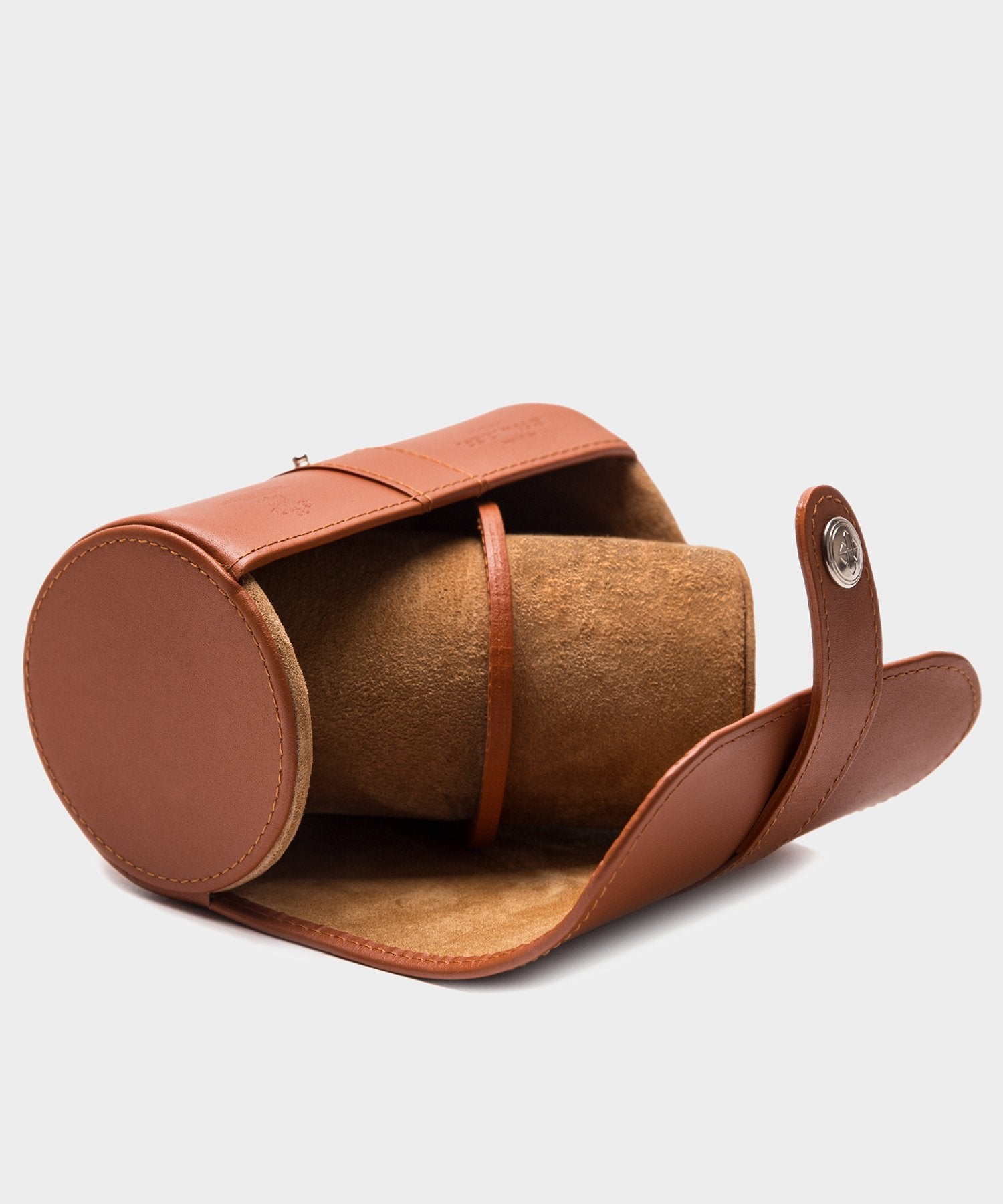 Ettinger Double Watch Roll in Tan Leather - Image 2