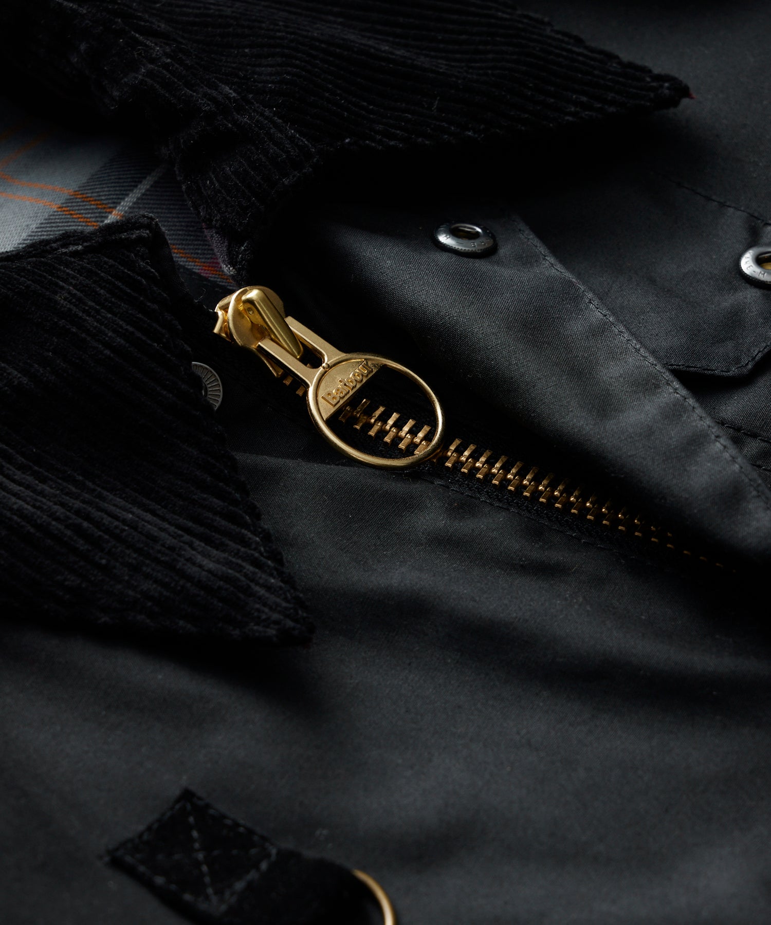 Barbour Spey Wax Jacket in Black - Image 2