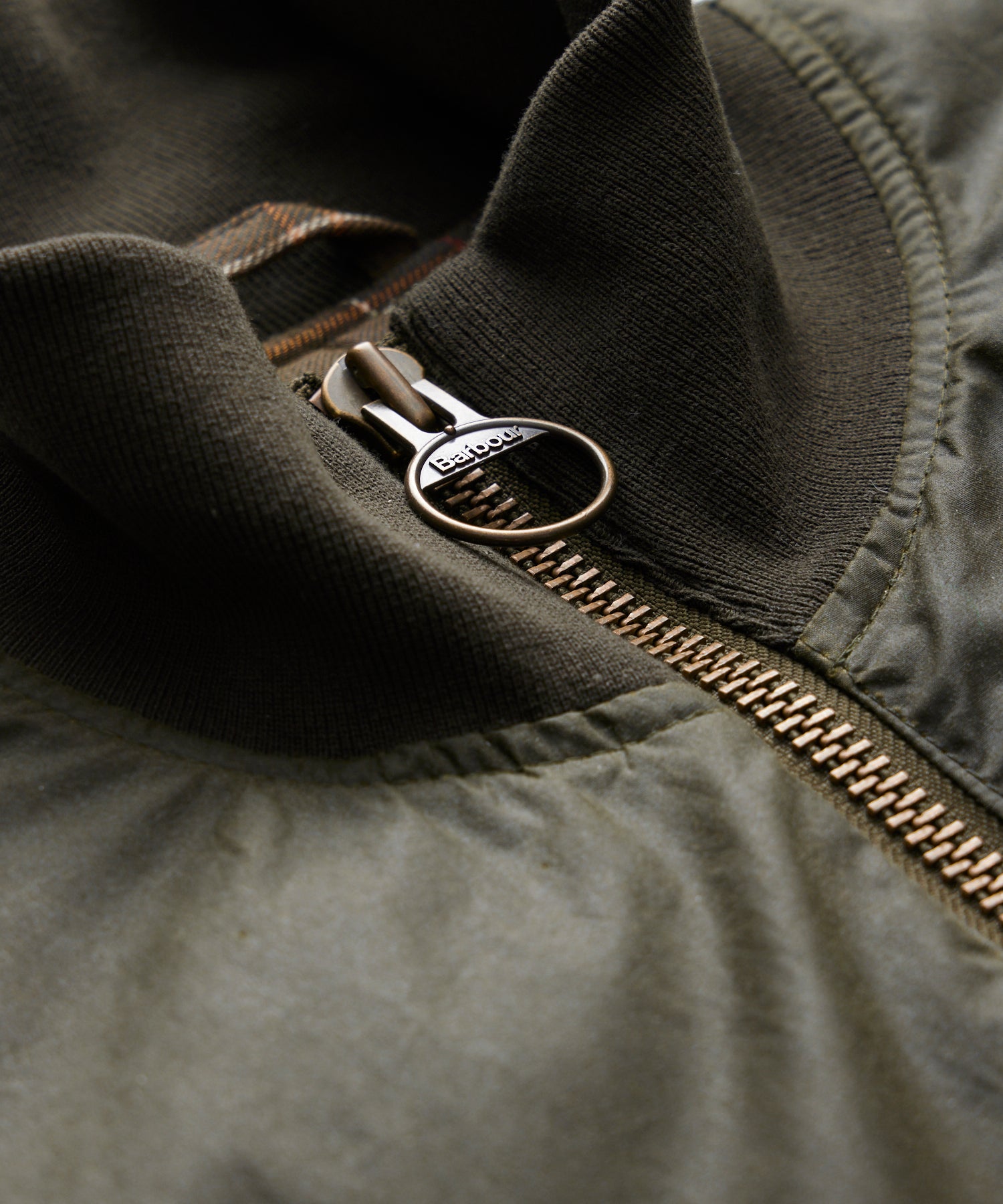 Barbour Highfield Wax Jacket in Olive - Image 2