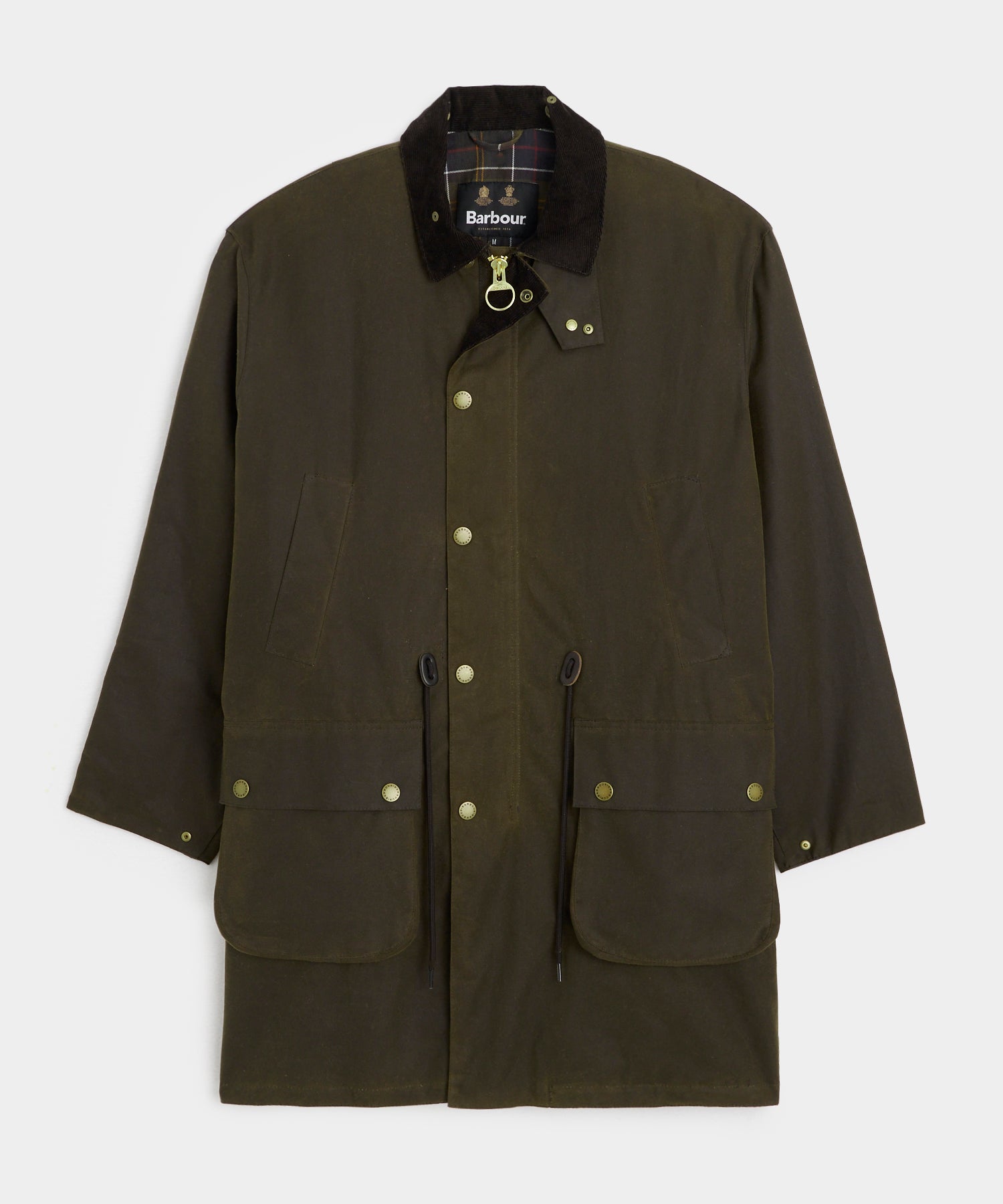 Barbour Bedale Wax Trench Coat in Olive - Image 2
