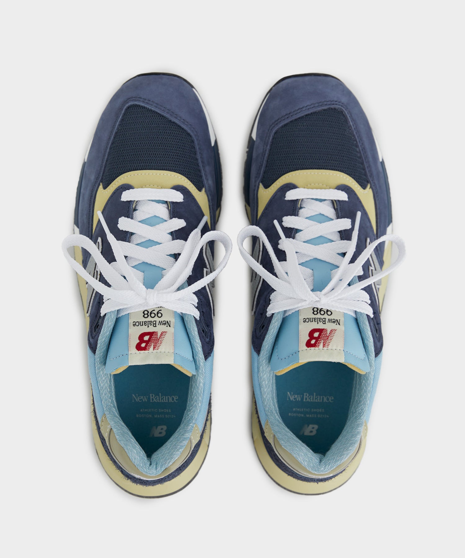 New Balance Made in USA 998 in Navy + Chrome Blue - Image 4