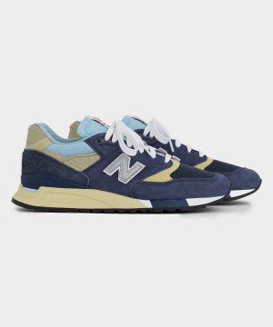 New Balance Made in USA 998 in Navy + Chrome Blue