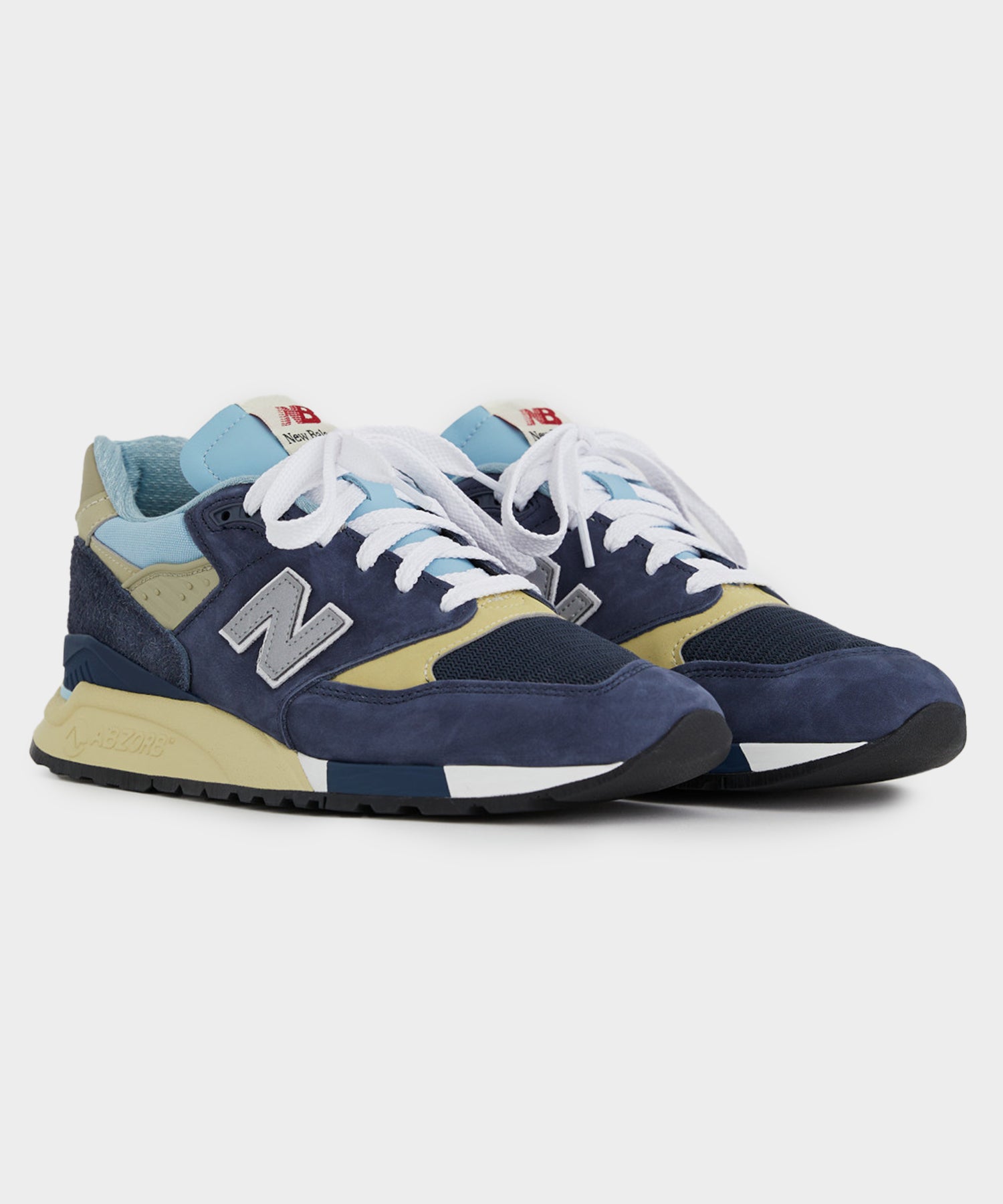 New Balance Made in USA 998 in Navy + Chrome Blue - Image 2