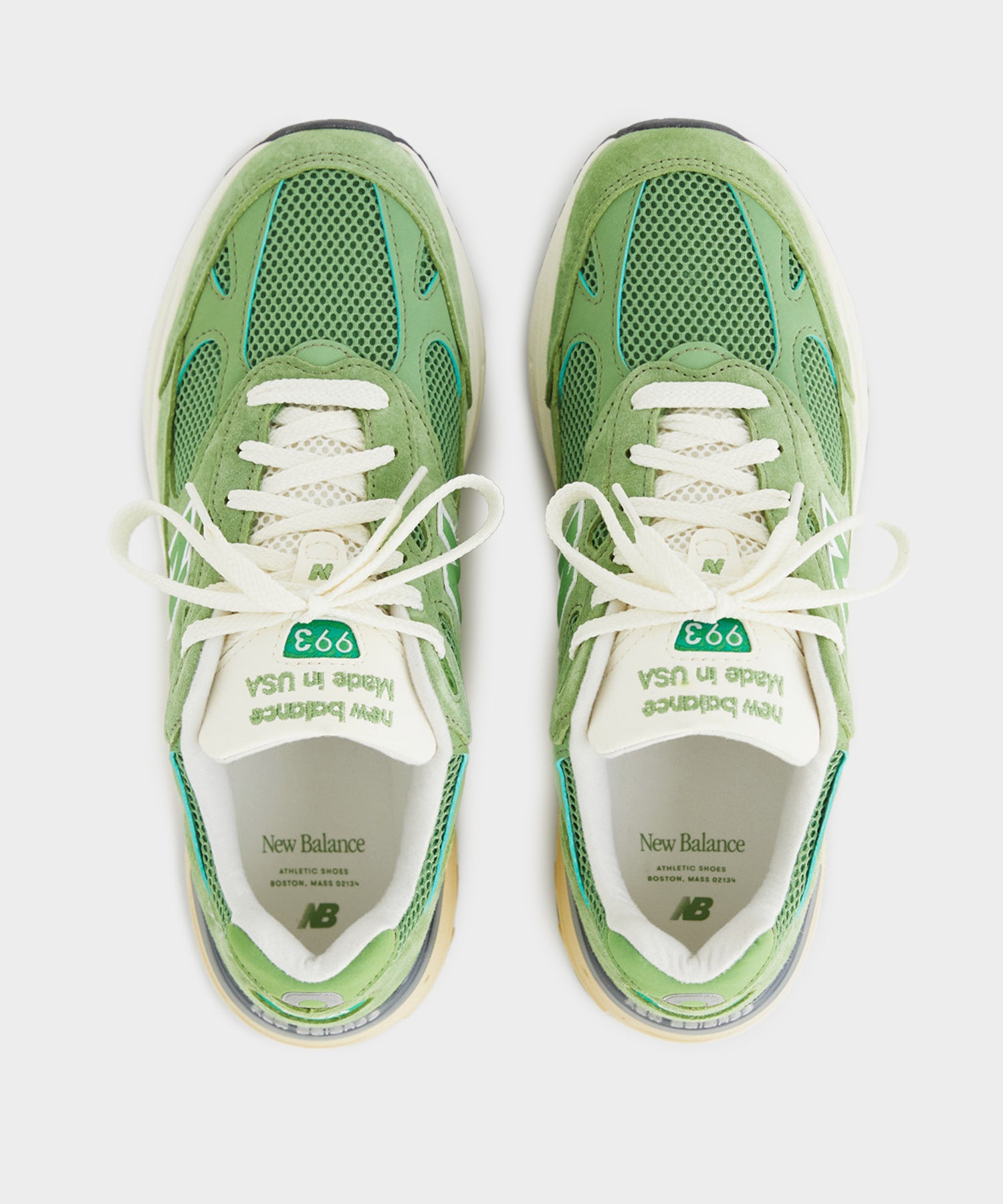 New Balance Made in USA 993 in Chive Green - Image 2