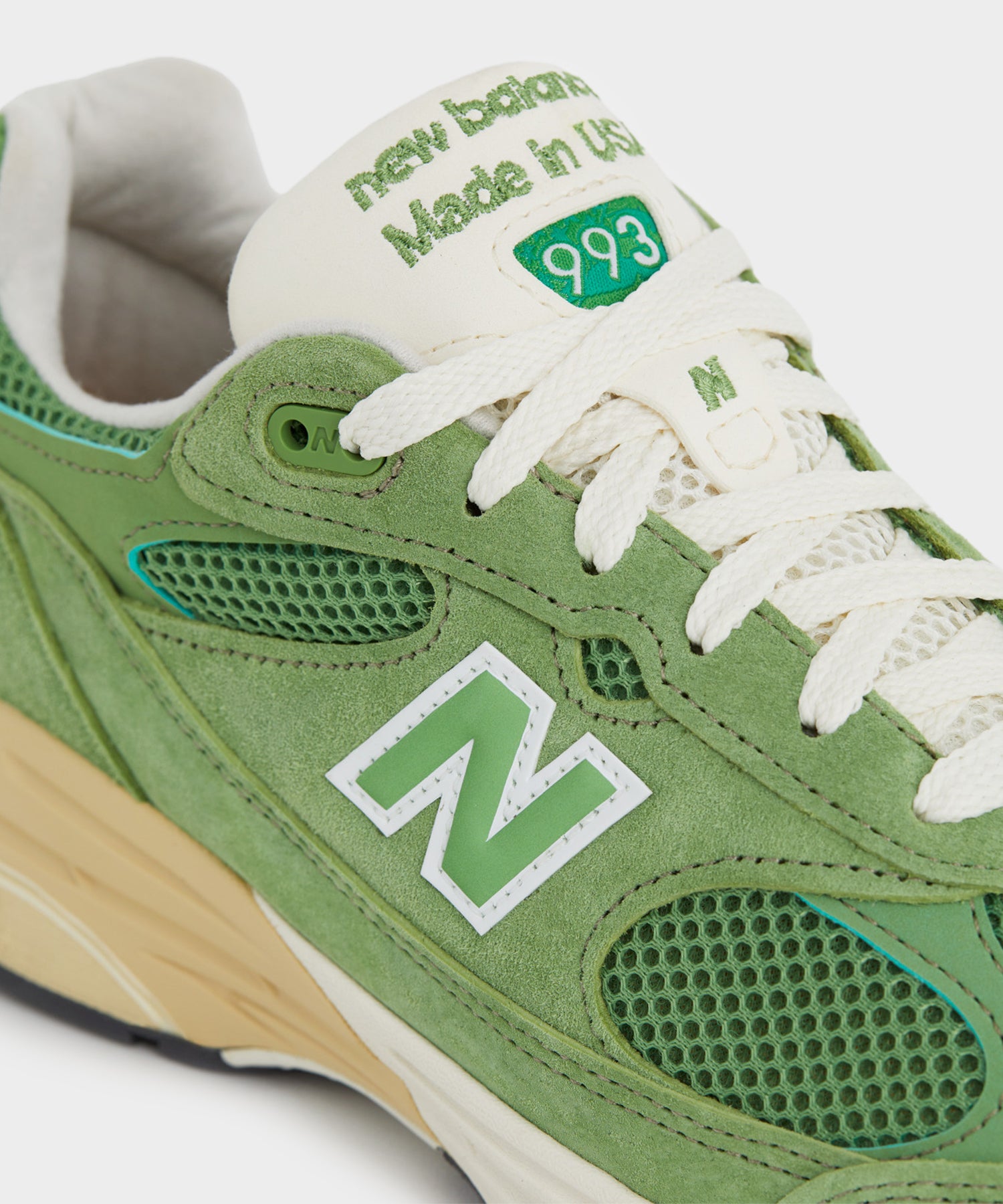 New Balance Made in USA 993 in Chive Green - Image 5