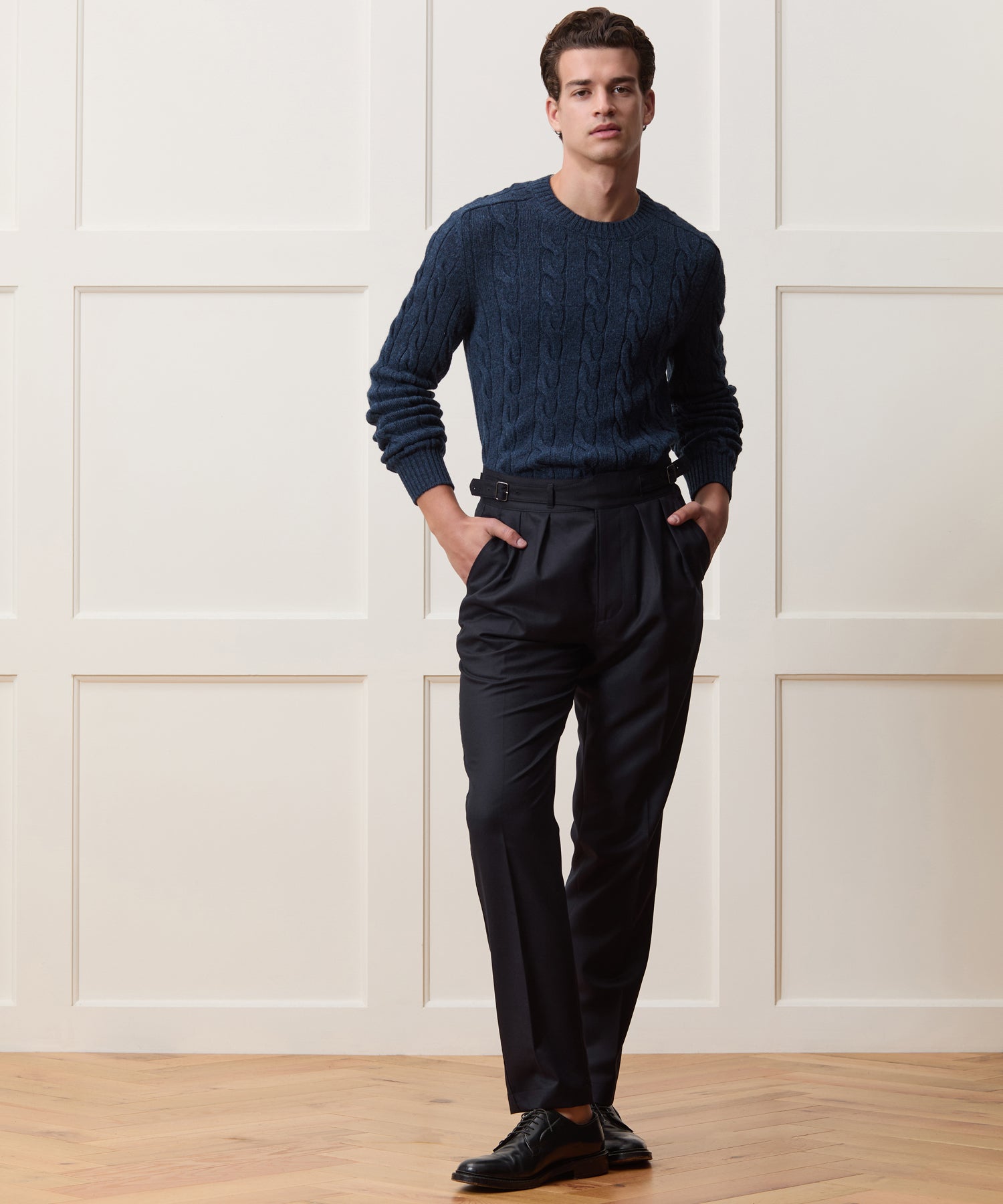 Italian Wool Cable Knit Sweater - Image 3