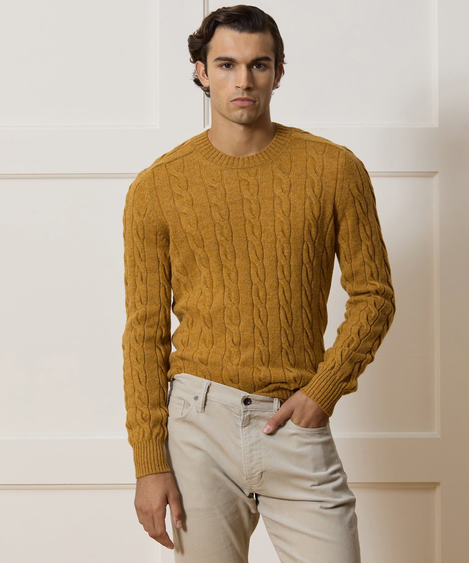 Italian Wool Cable Knit Sweater - Image 2