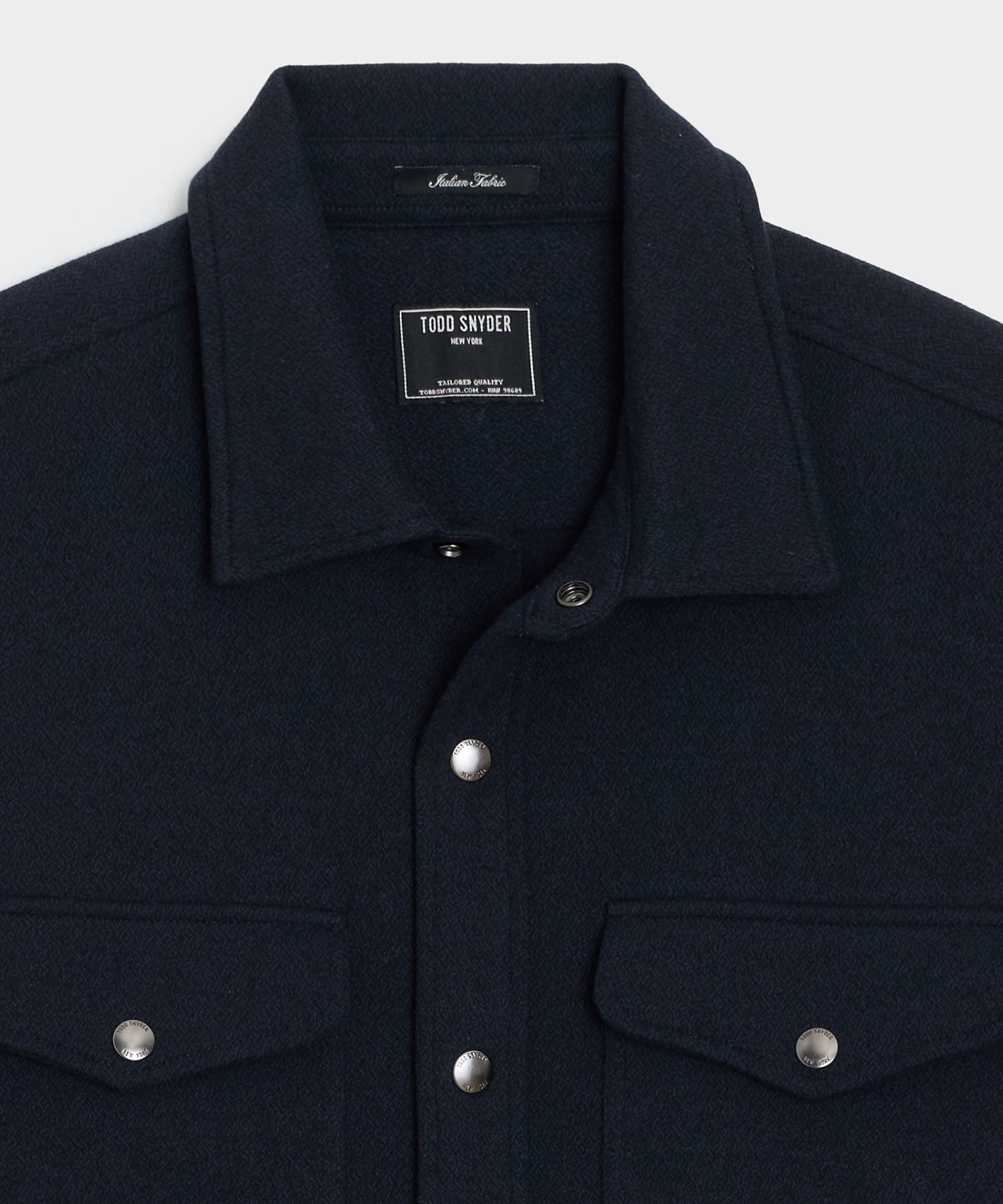 Knit Military Shirt Jacket - Image 6