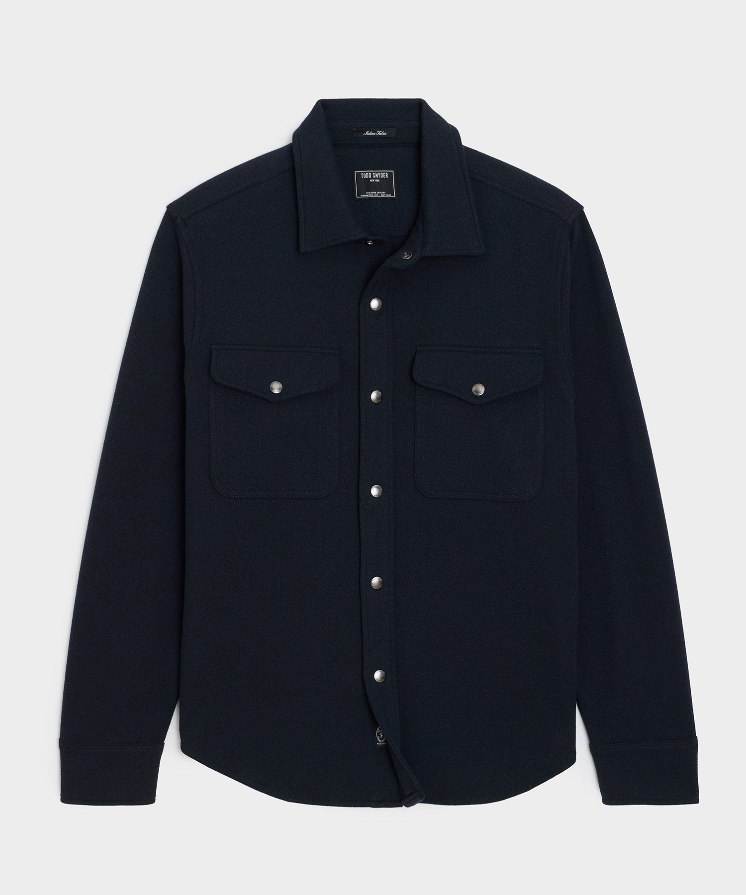 Knit Military Shirt Jacket