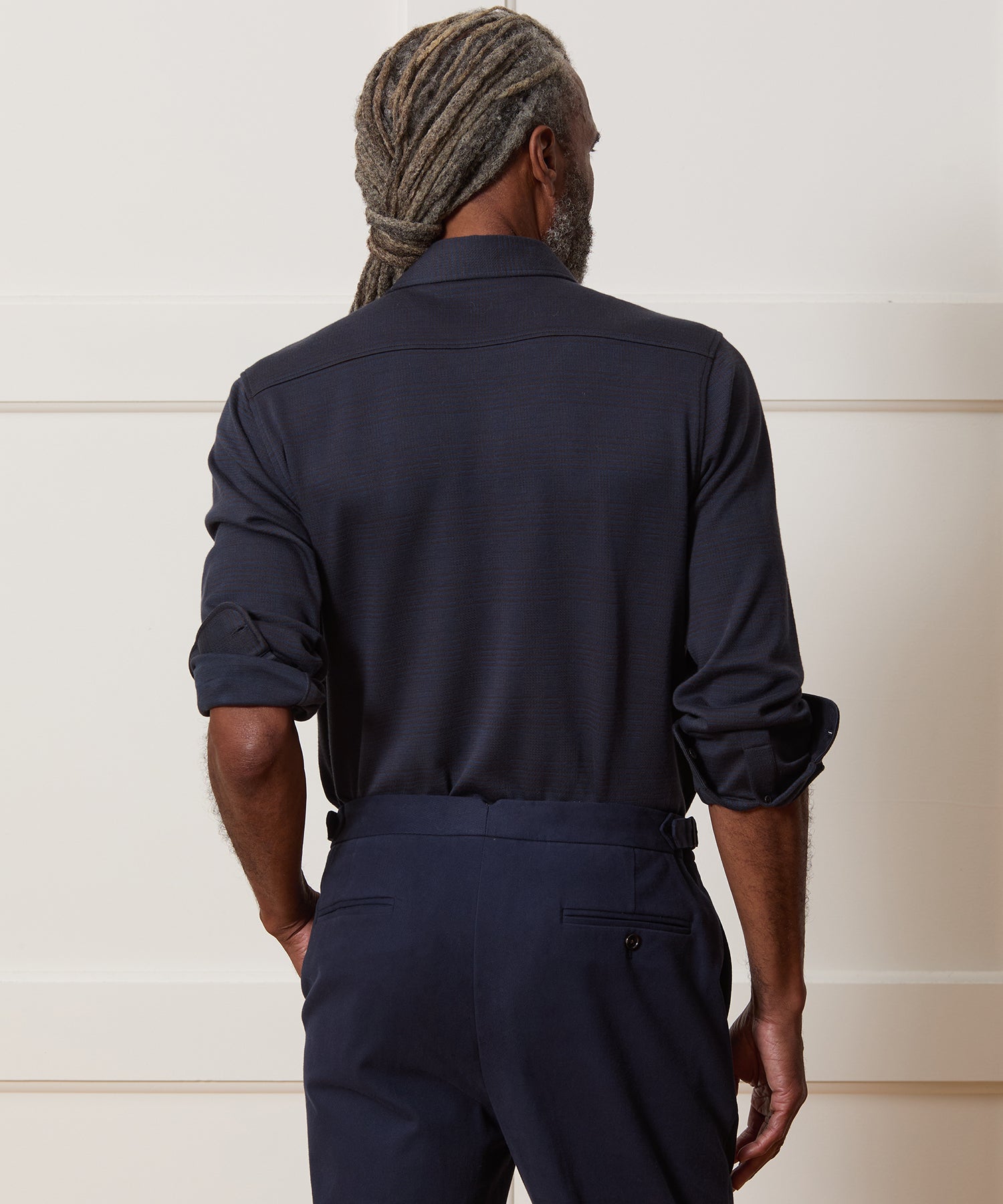 Knit Cotton Dress Shirt - Image 4