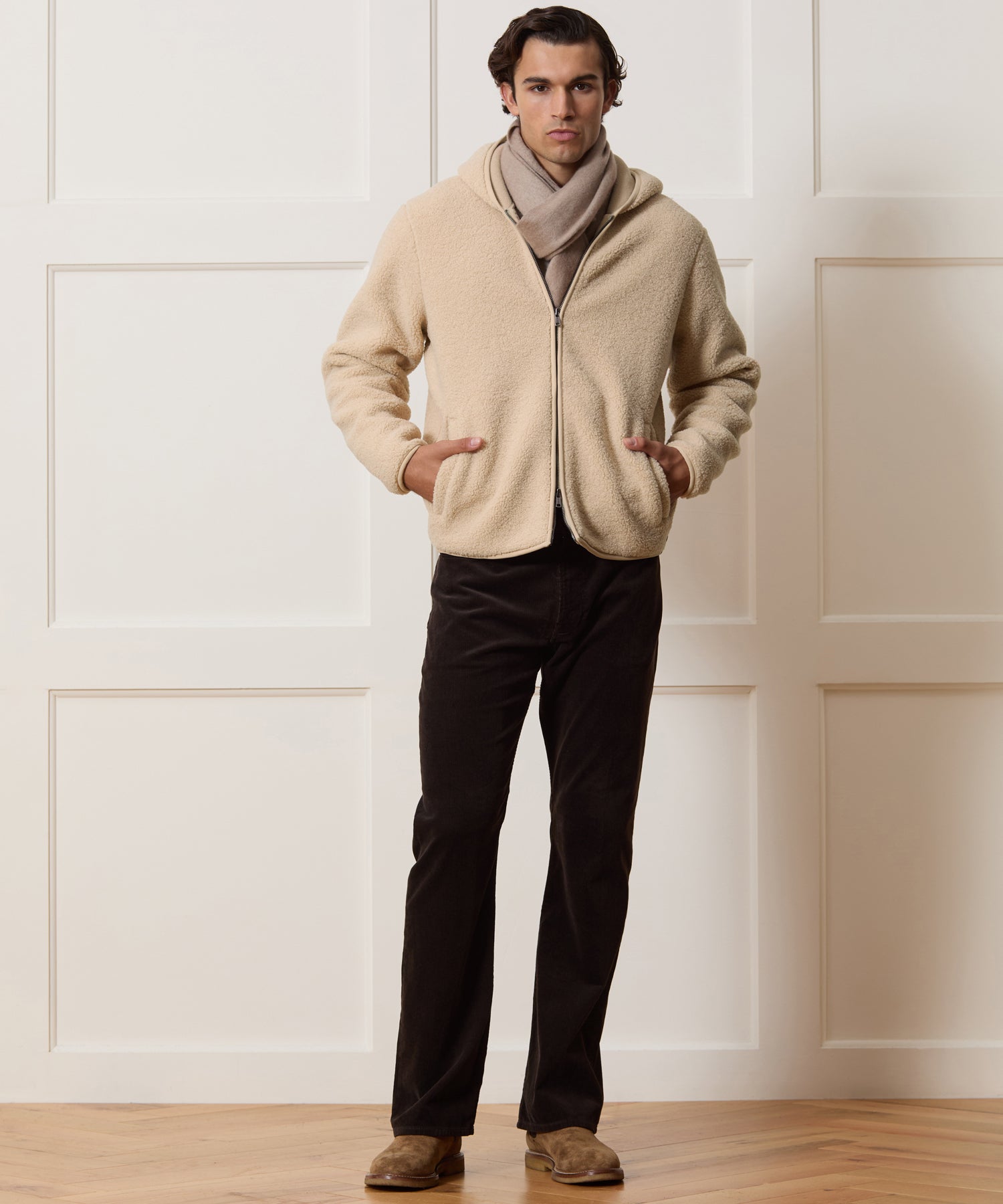 Sherpa Fleece Lodge Full-Zip Hoodie - Image 3