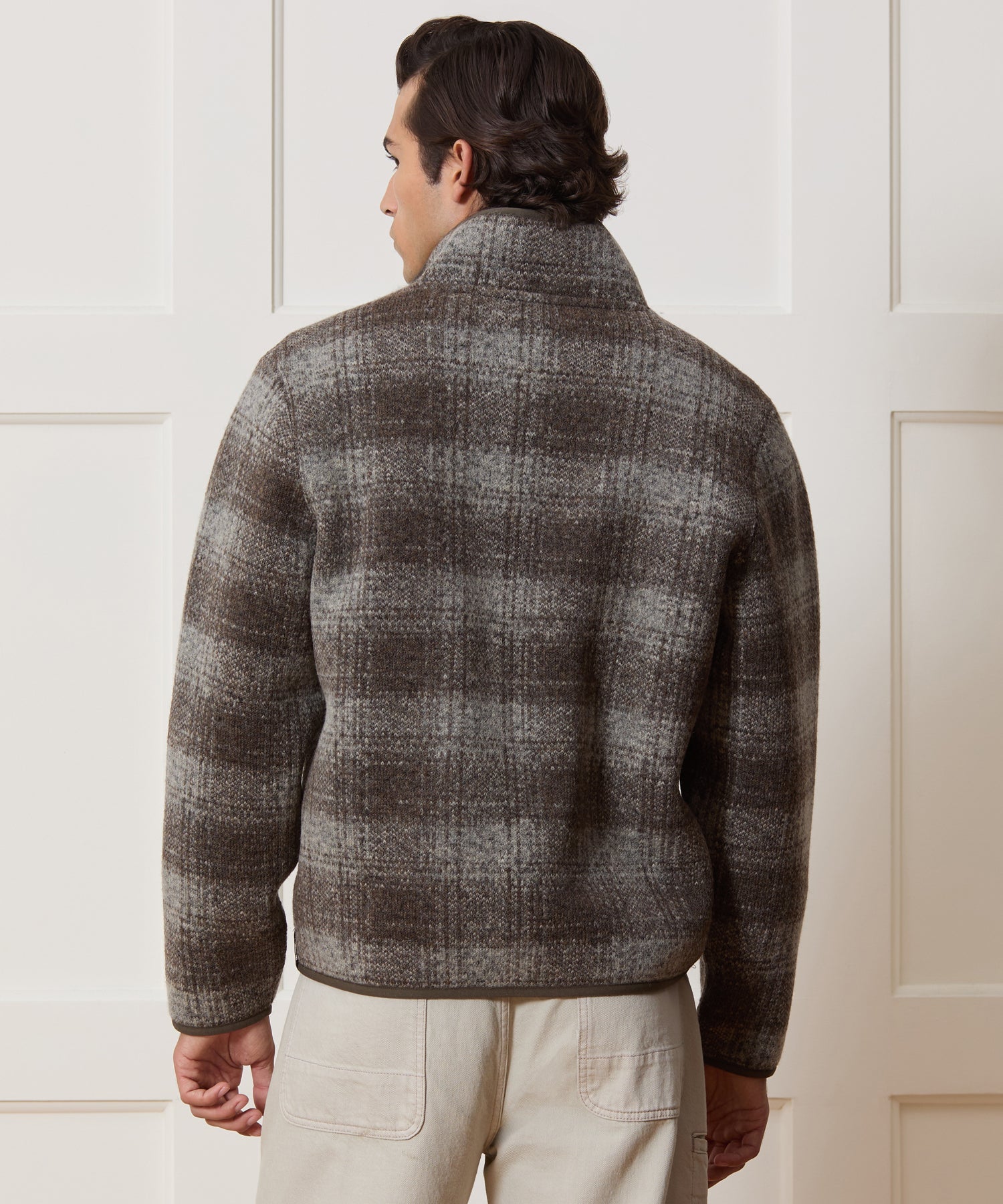 Plaid Fleece Lodge Jacket - Image 5