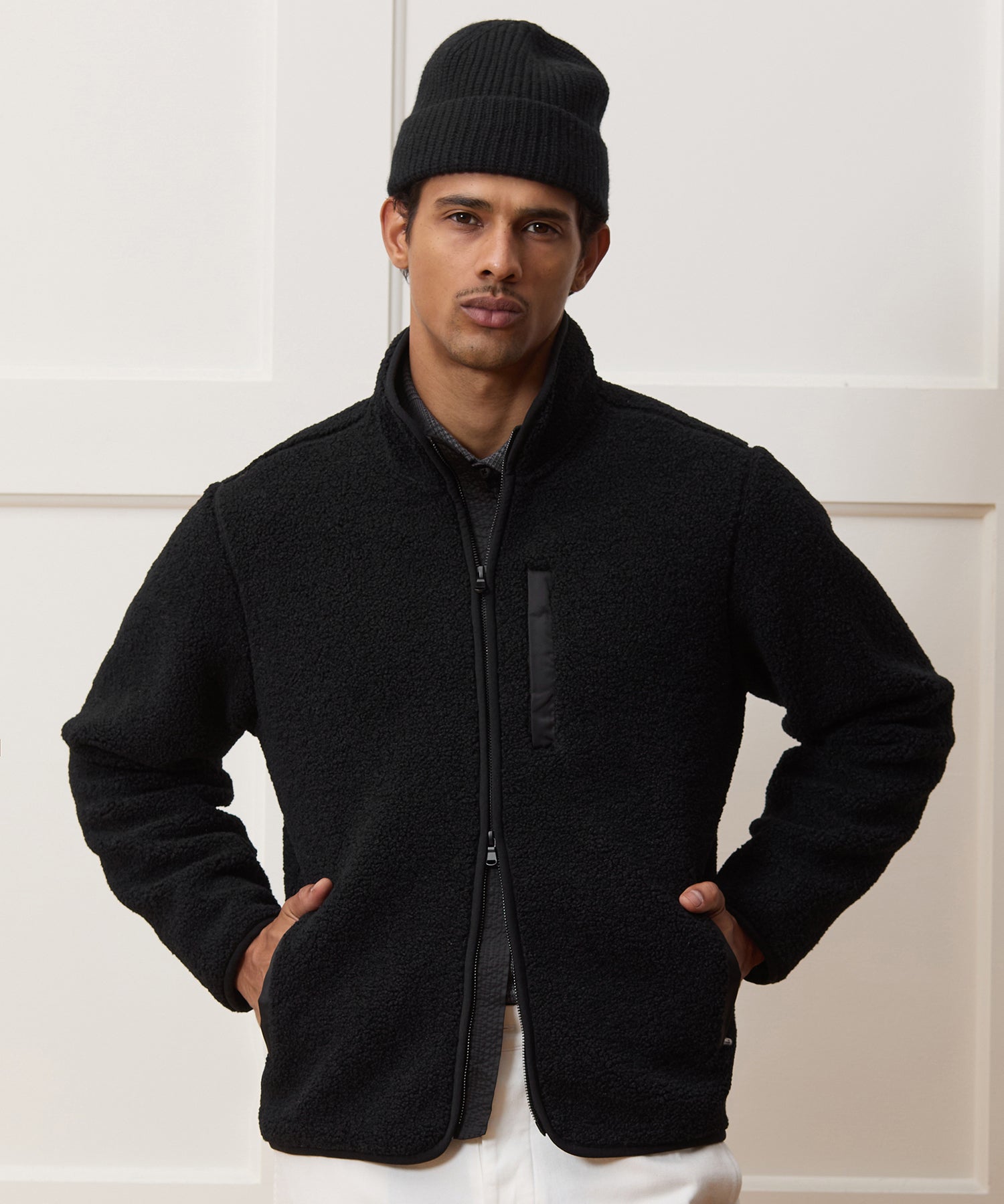 Sherpa Fleece Lodge Jacket - Image 2