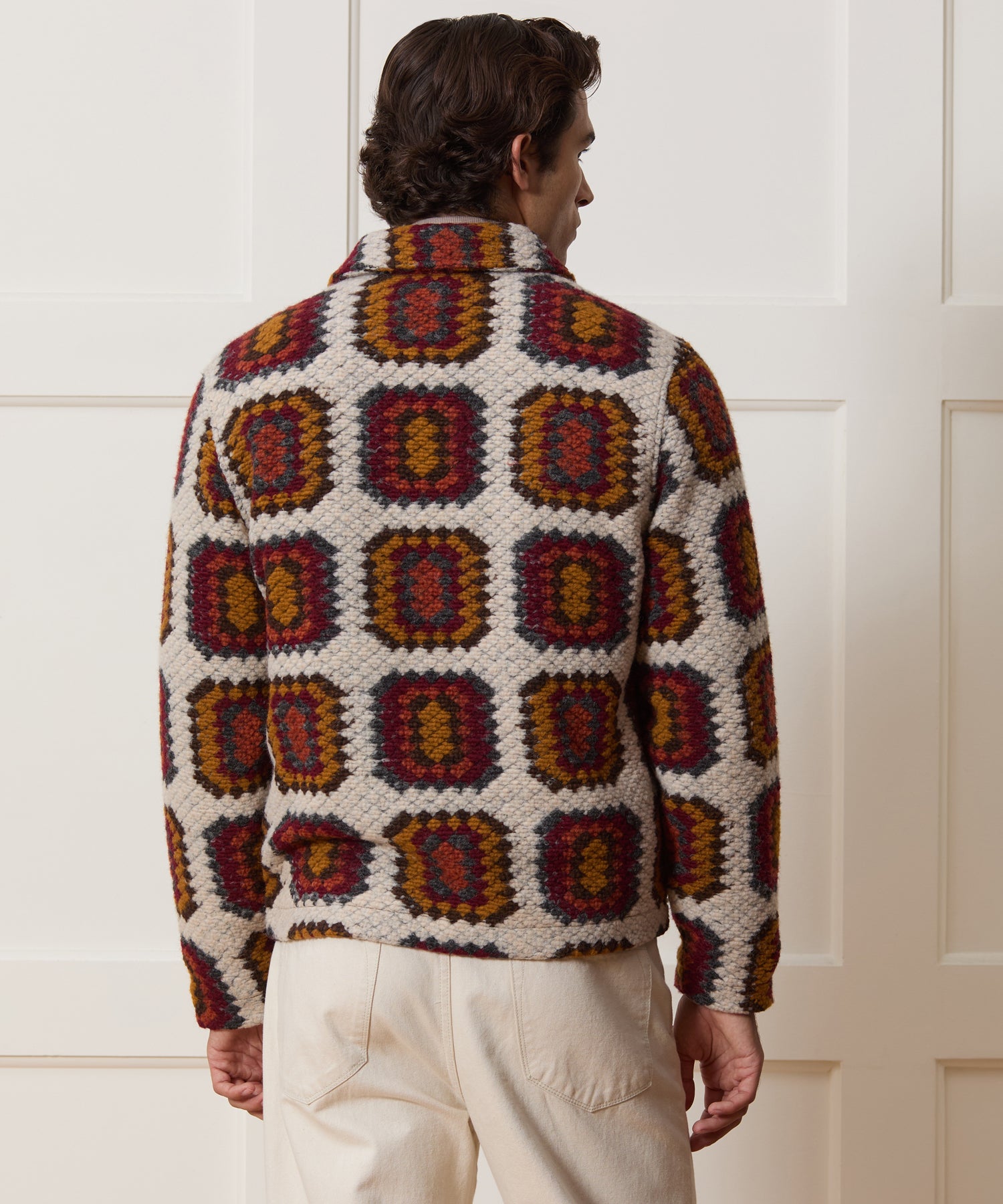 Italian Crochet Full-Zip Jacket - Image 5