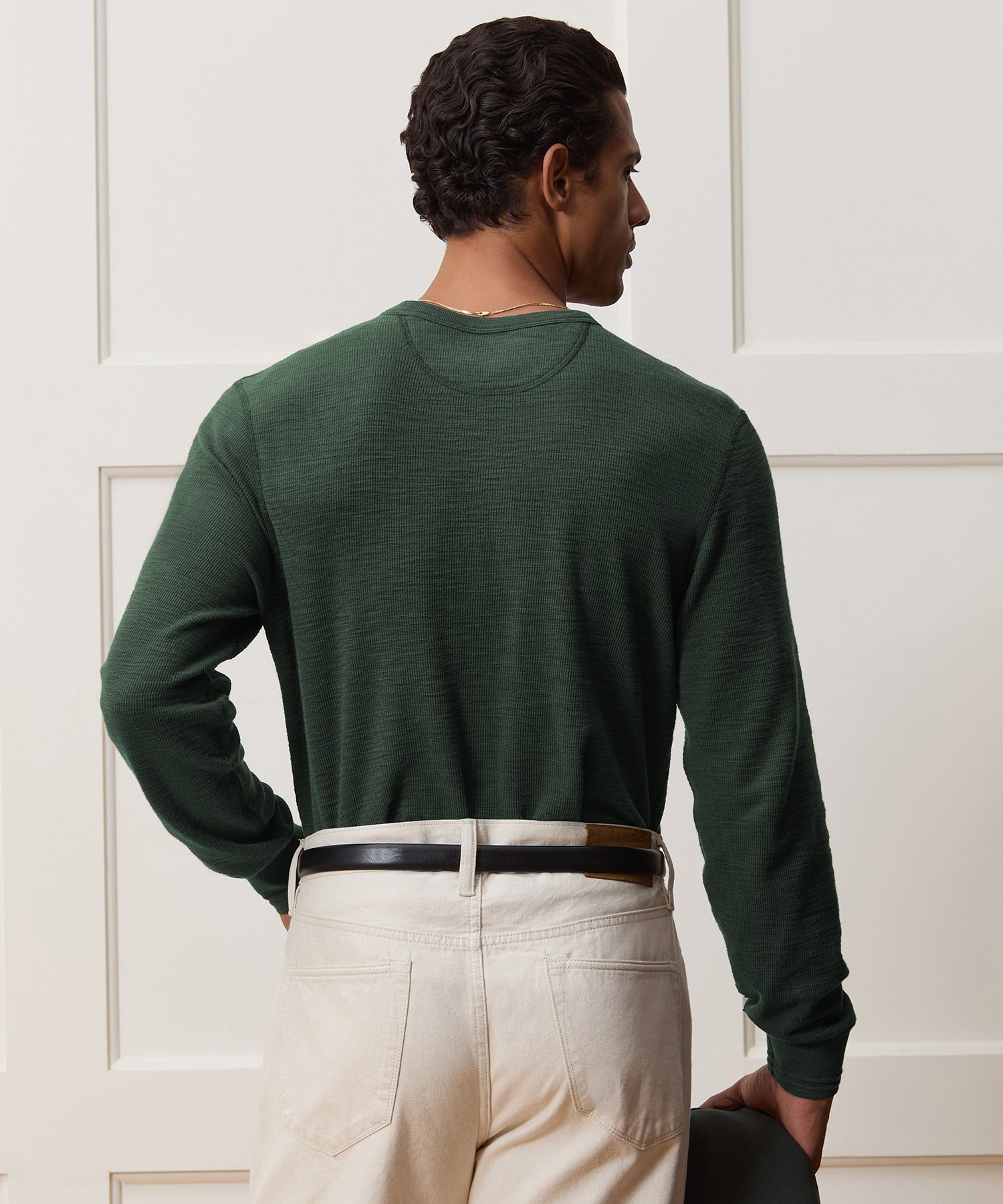 Lightweight Mini Waffle Tee - Image 5
