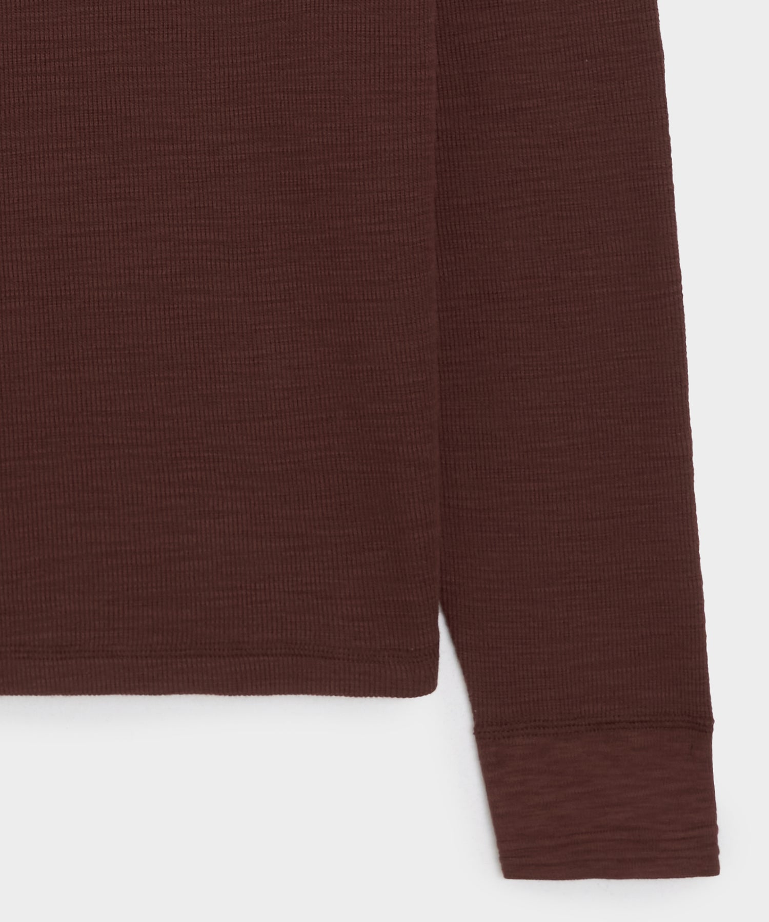Lightweight Mini Waffle Henley - Image 7