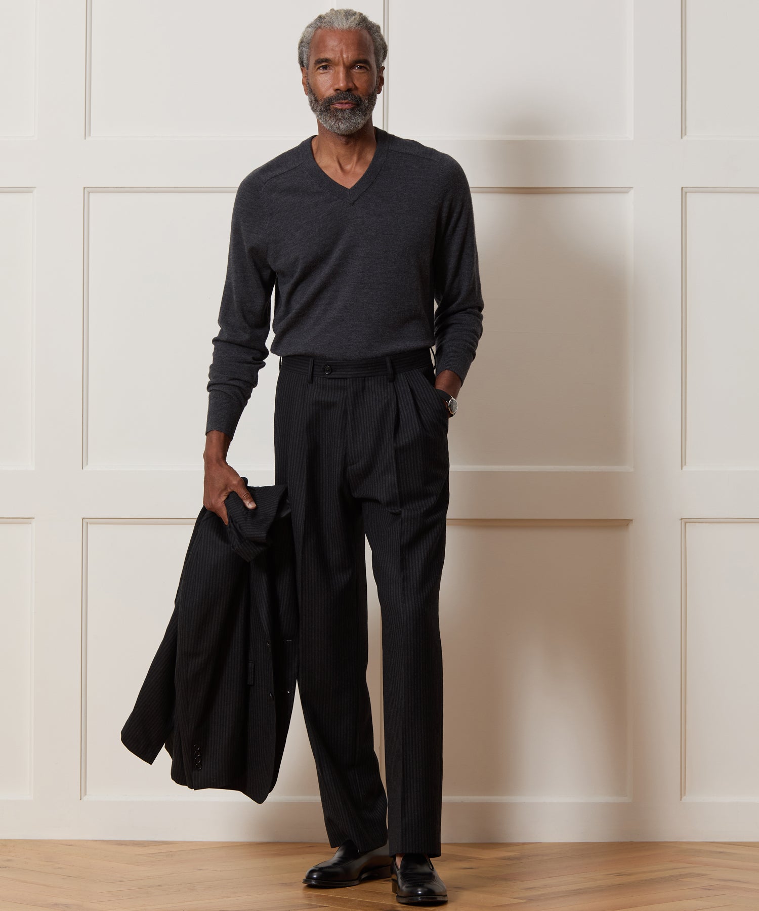 Merino V-Neck Sweater - Image 3