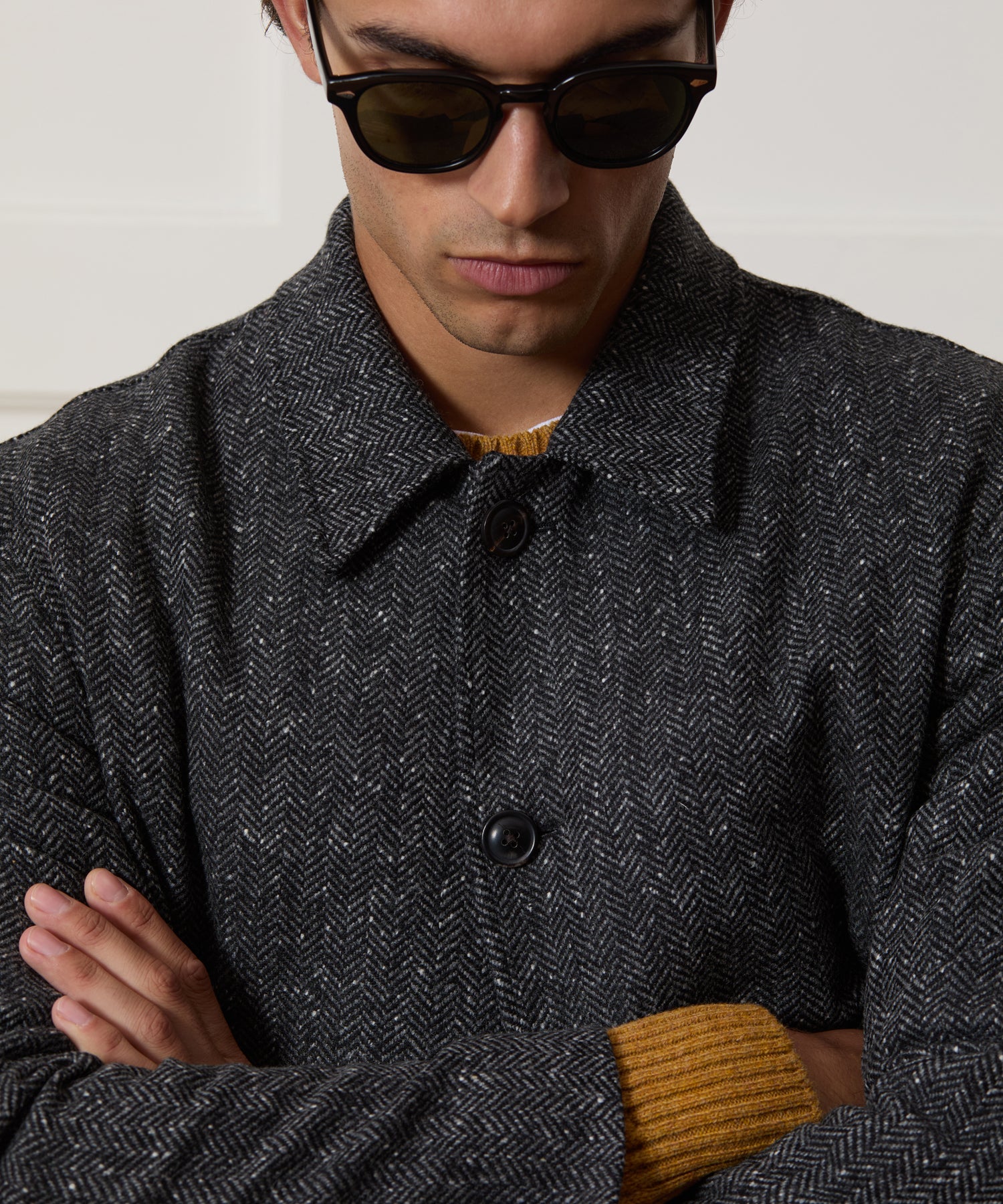Italian Wool Herringbone Chore Coat - Image 4