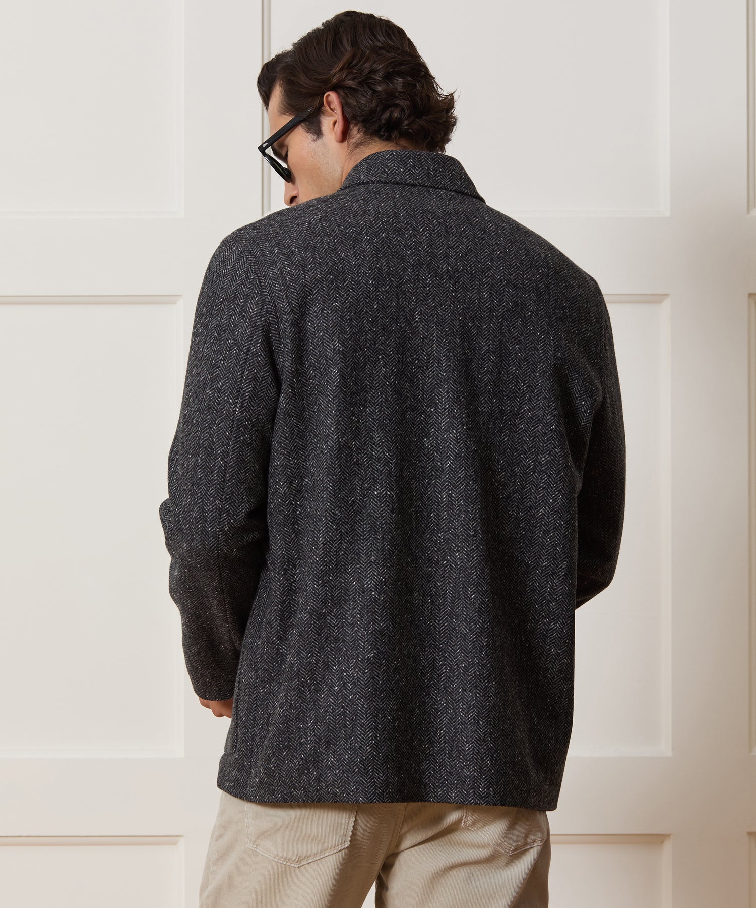 Italian Wool Herringbone Chore Coat - Image 5