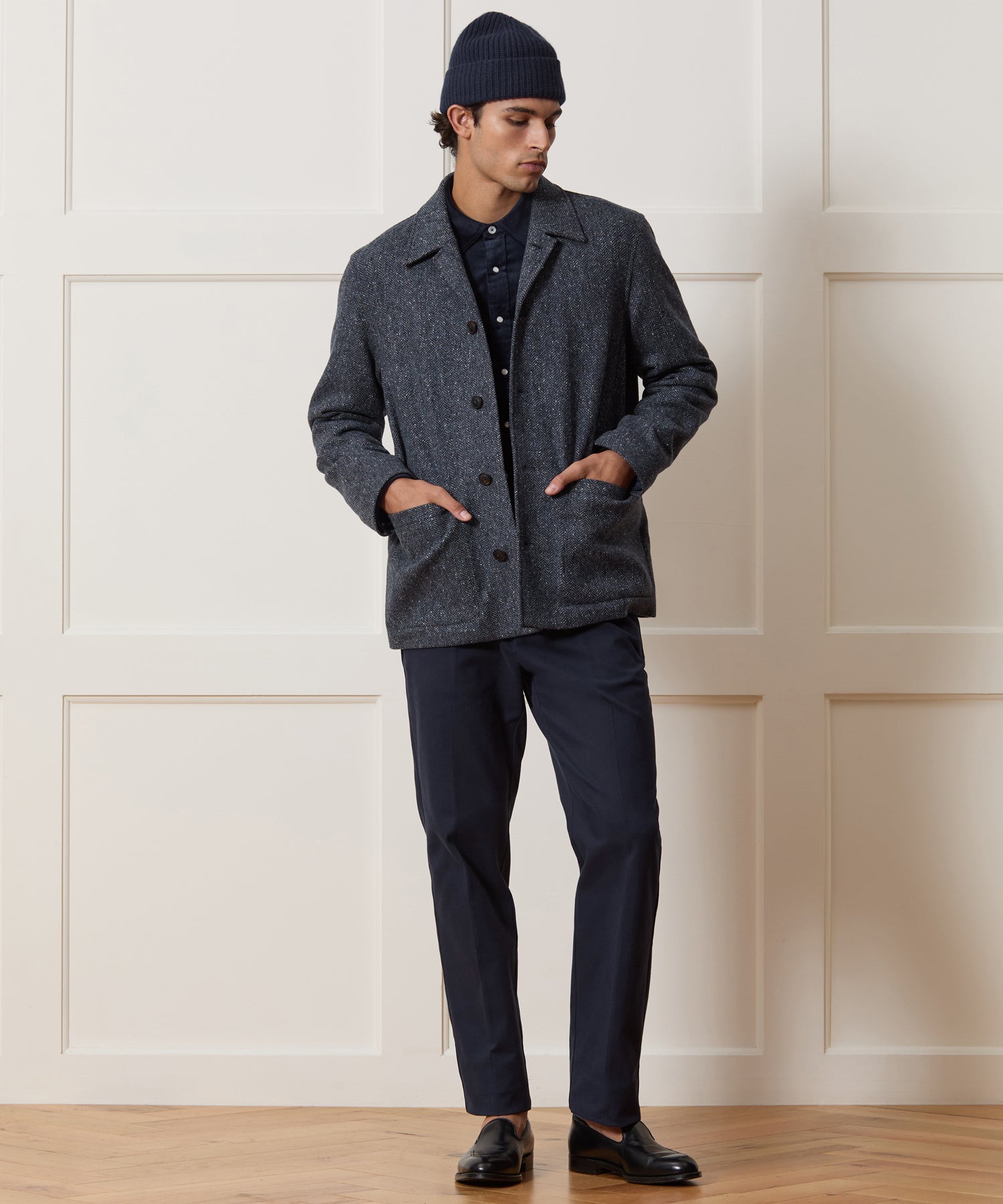 Italian Wool Herringbone Chore Coat - Image 3