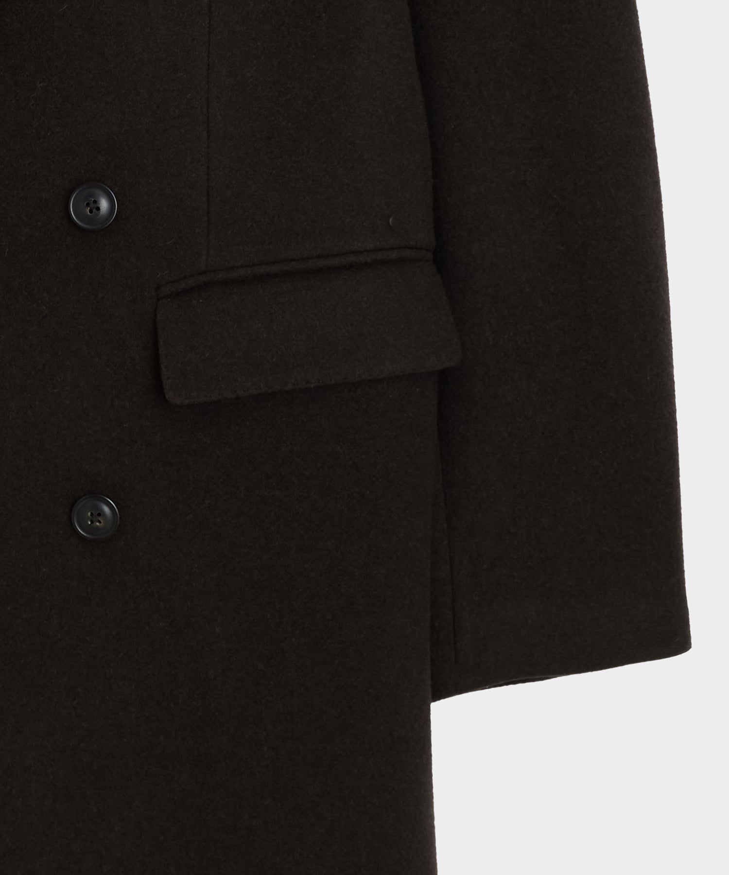 Italian Wool-Cashmere Double-Breasted Topcoat - Image 7