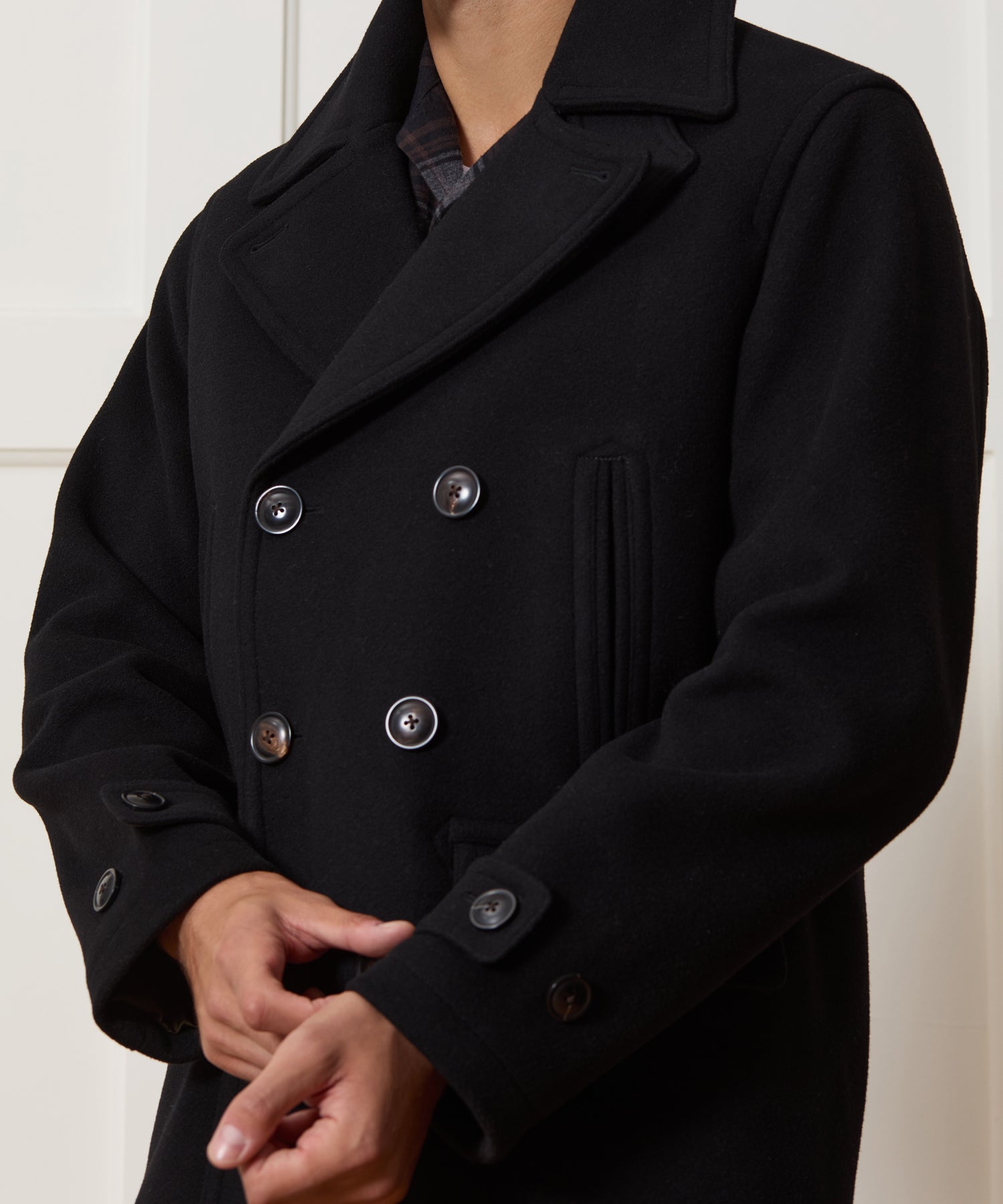 Italian Wool-Cashmere Peacoat - Image 4