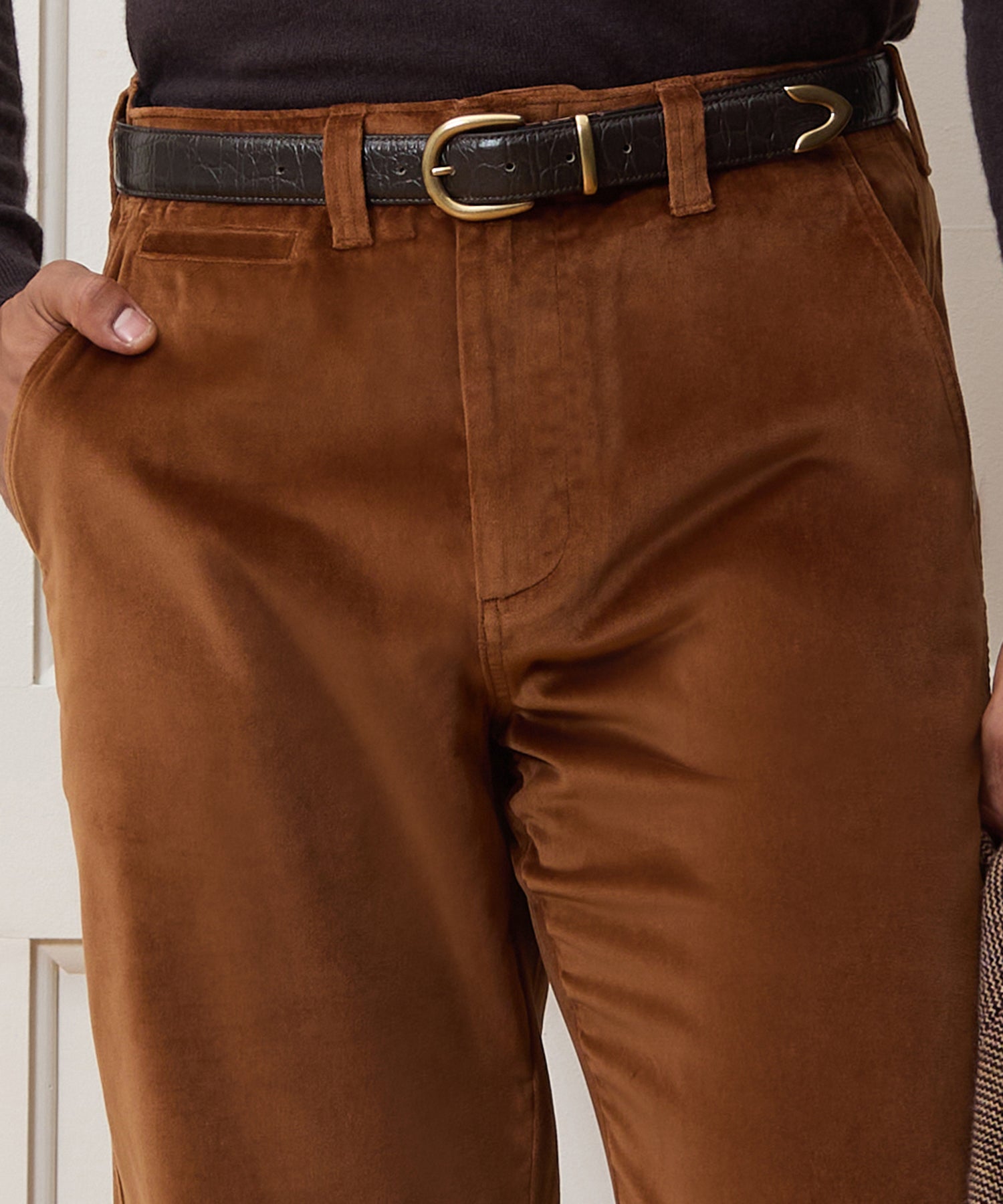 Relaxed Italian Velvet Trouser - Image 4