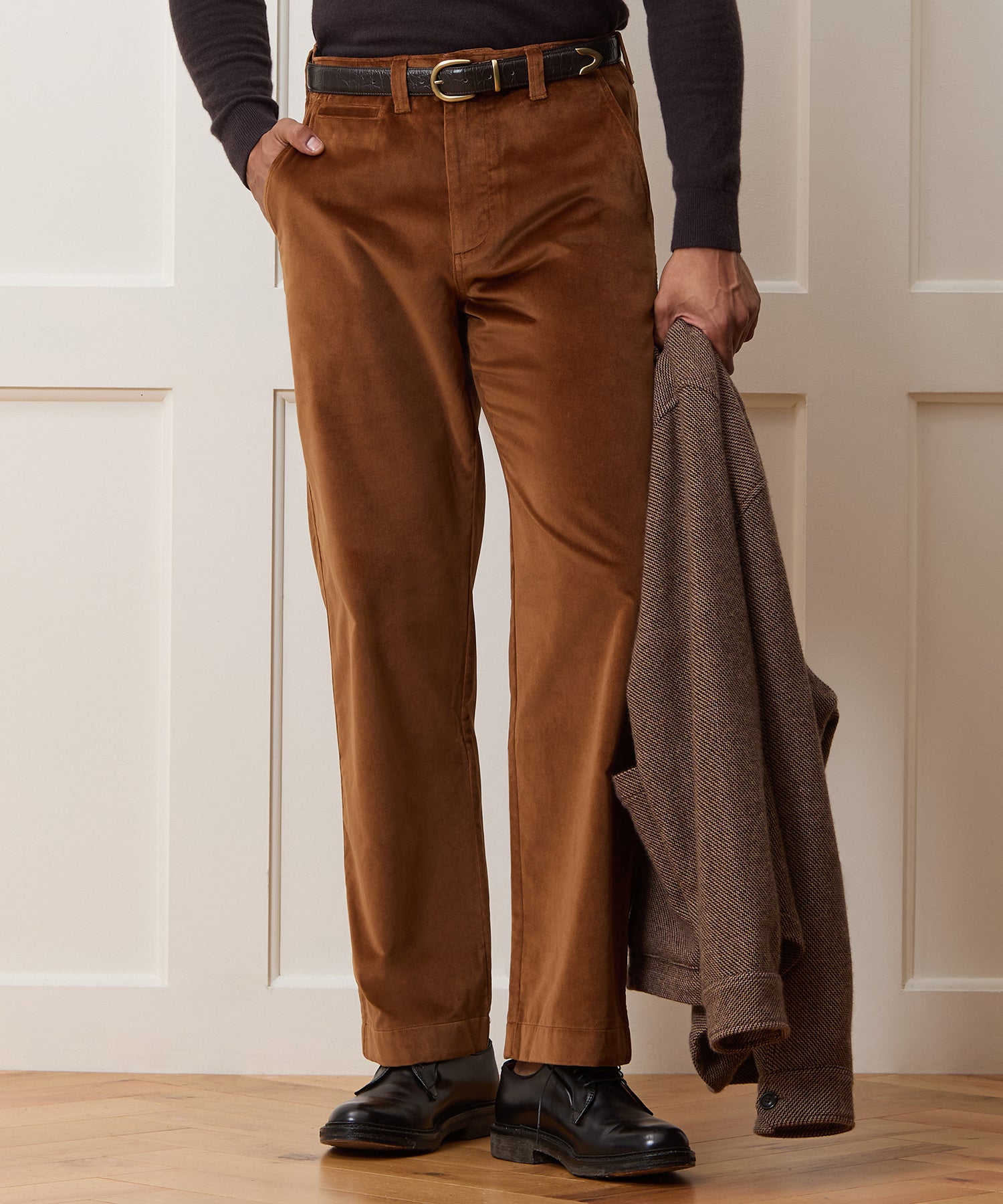 Relaxed Italian Velvet Trouser - Image 2