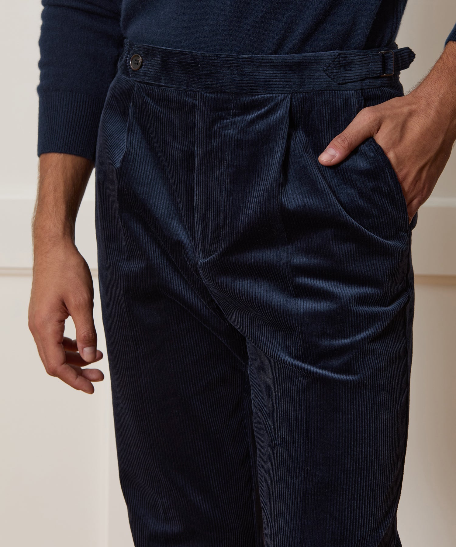 Italian Corduroy Side Tab Trouser - Image 7
